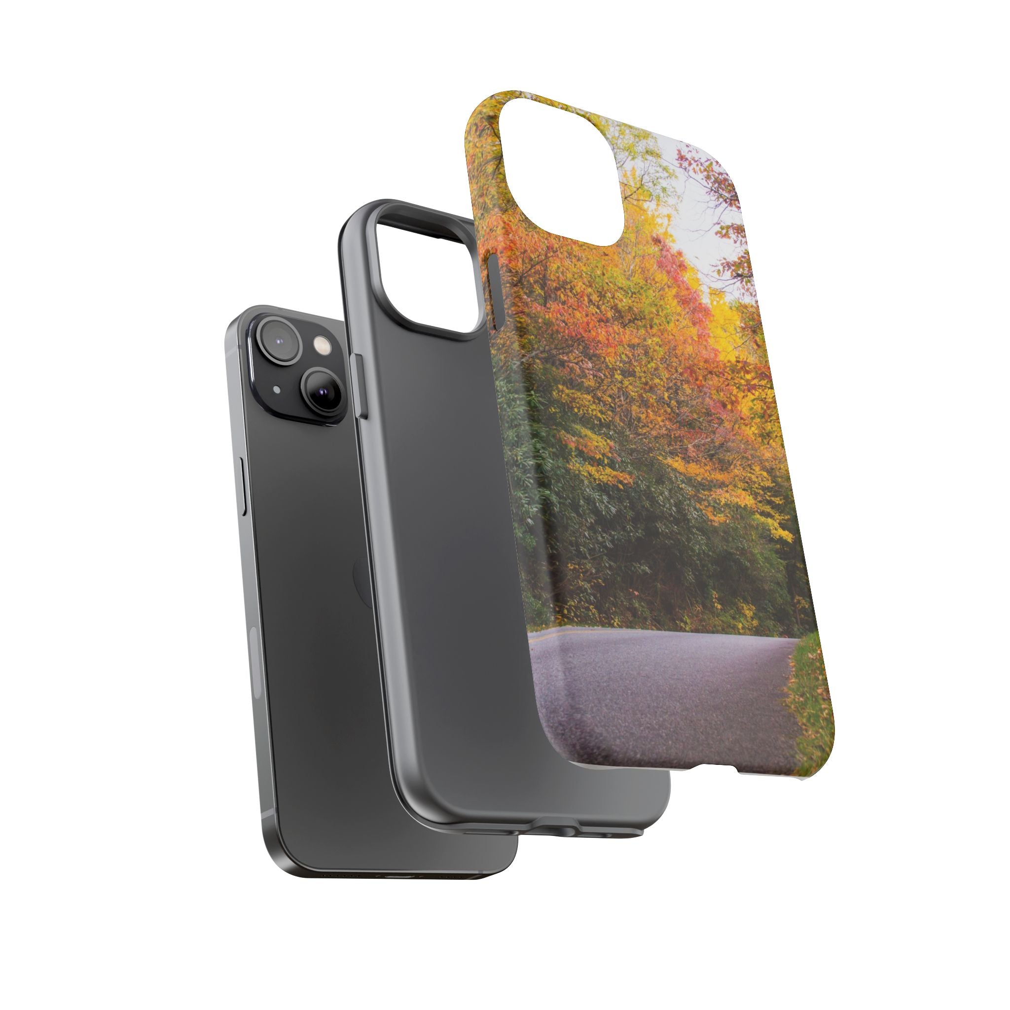 Fall Landscape Phone Case, Autumn iPhone Cover, Unique Tough Cases, Nature Lover Gift, Seasonal Phone Accessory, Eco-Friendly Design
