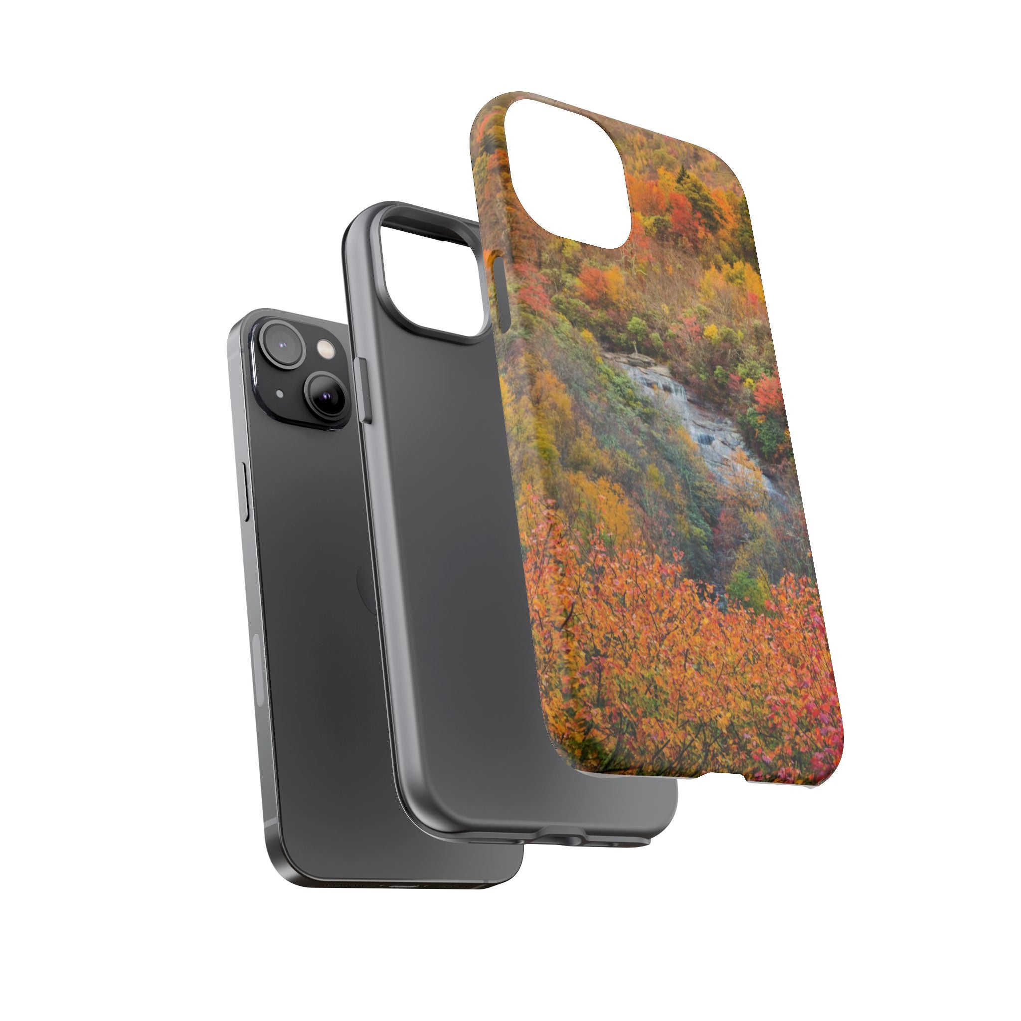 Nature-Inspired Phone Case, Tough Cases, Fall Landscape Design, Eco-Friendly, Protective Cover, Gifts for Nature Lovers