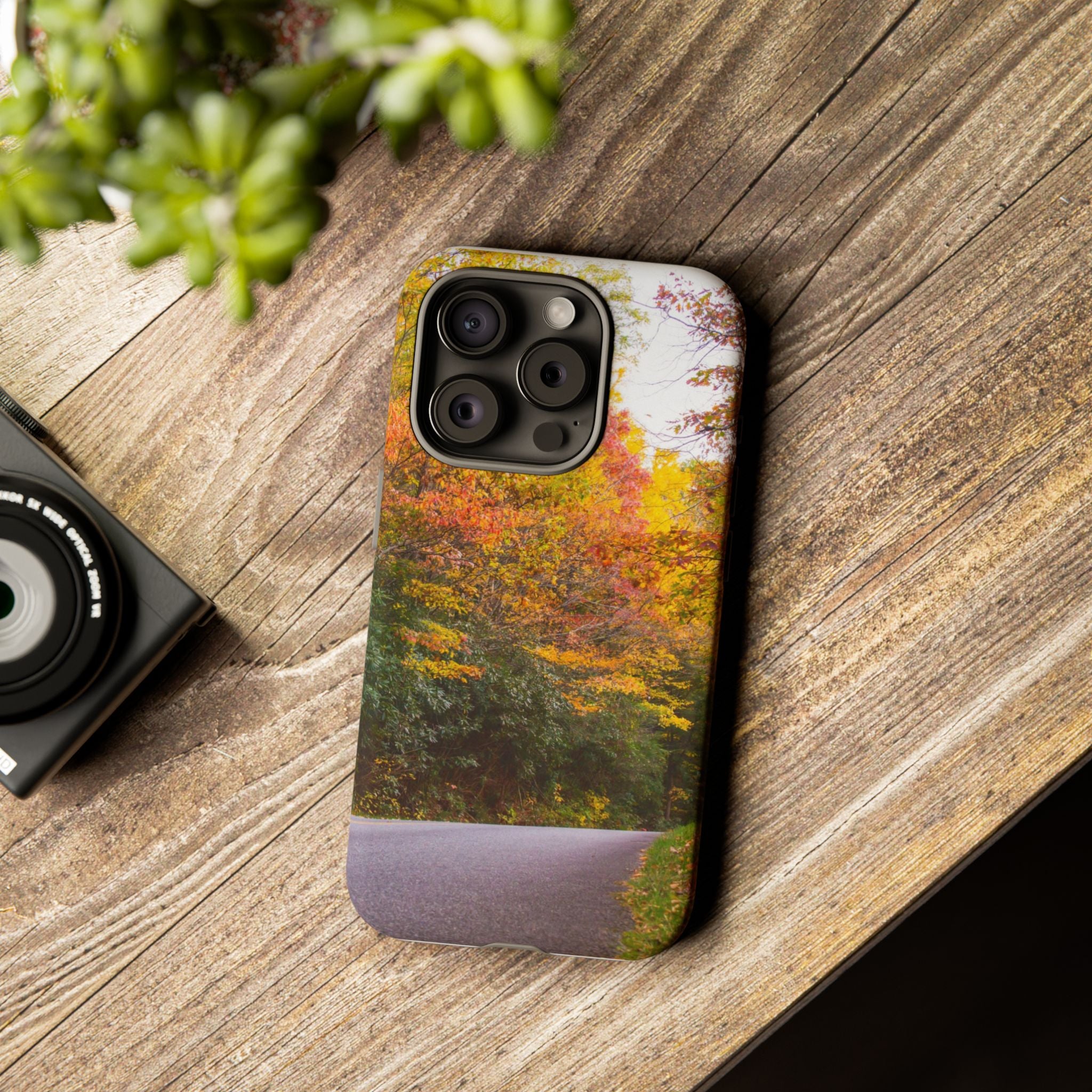 Fall Landscape Phone Case, Autumn iPhone Cover, Unique Tough Cases, Nature Lover Gift, Seasonal Phone Accessory, Eco-Friendly Design