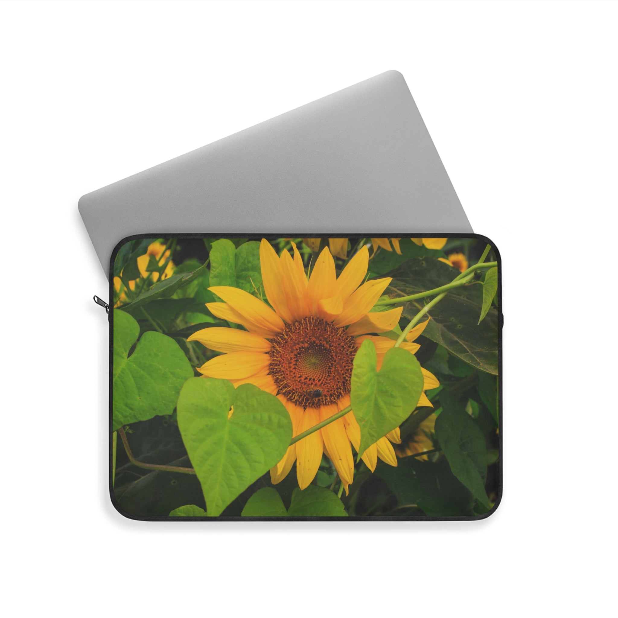 Sunflower Laptop Sleeve - Floral Design, Laptop Case, Computer Sleeve, Flower Tech Accessories, Gift for Students, Nature Lover