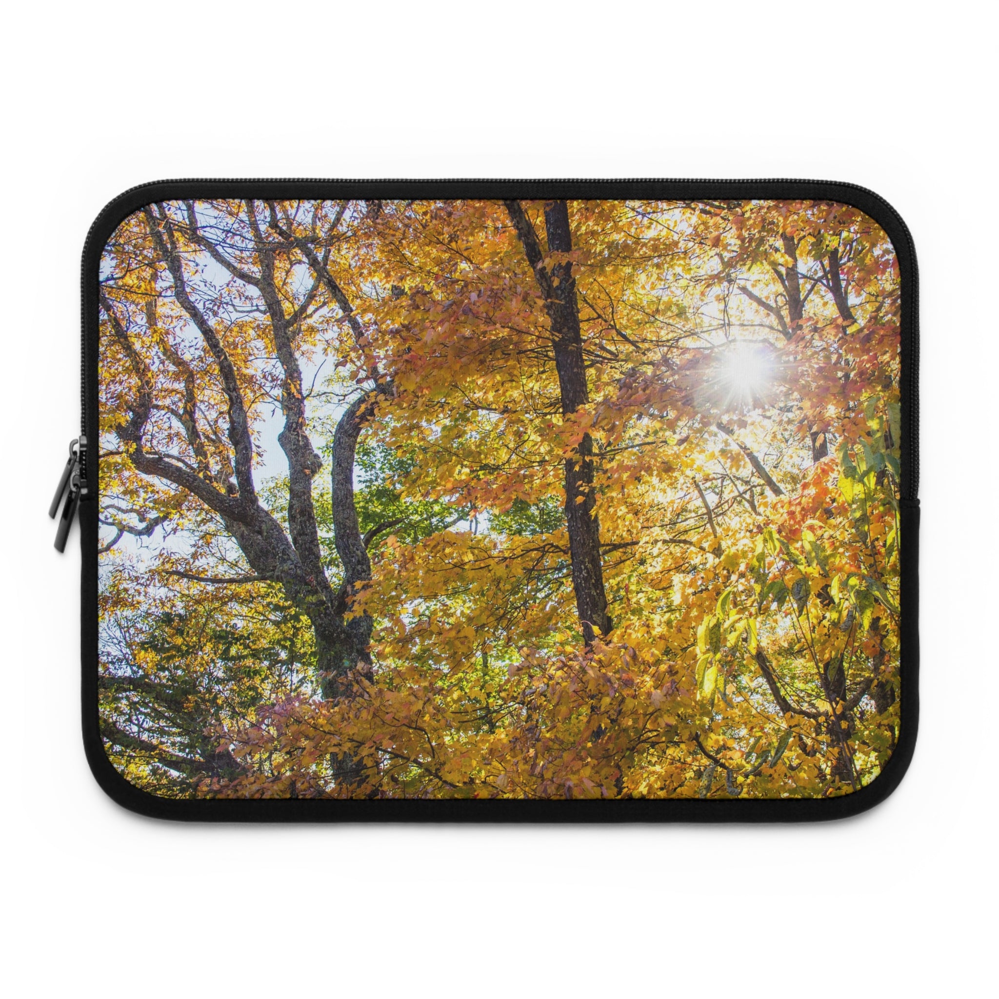 Autumn Leaves Laptop Sleeve - Nature Inspired, Cozy Vibe, Tech Accessory, Gift for Students, Eco-Friendly Design, Fall Aesthetic