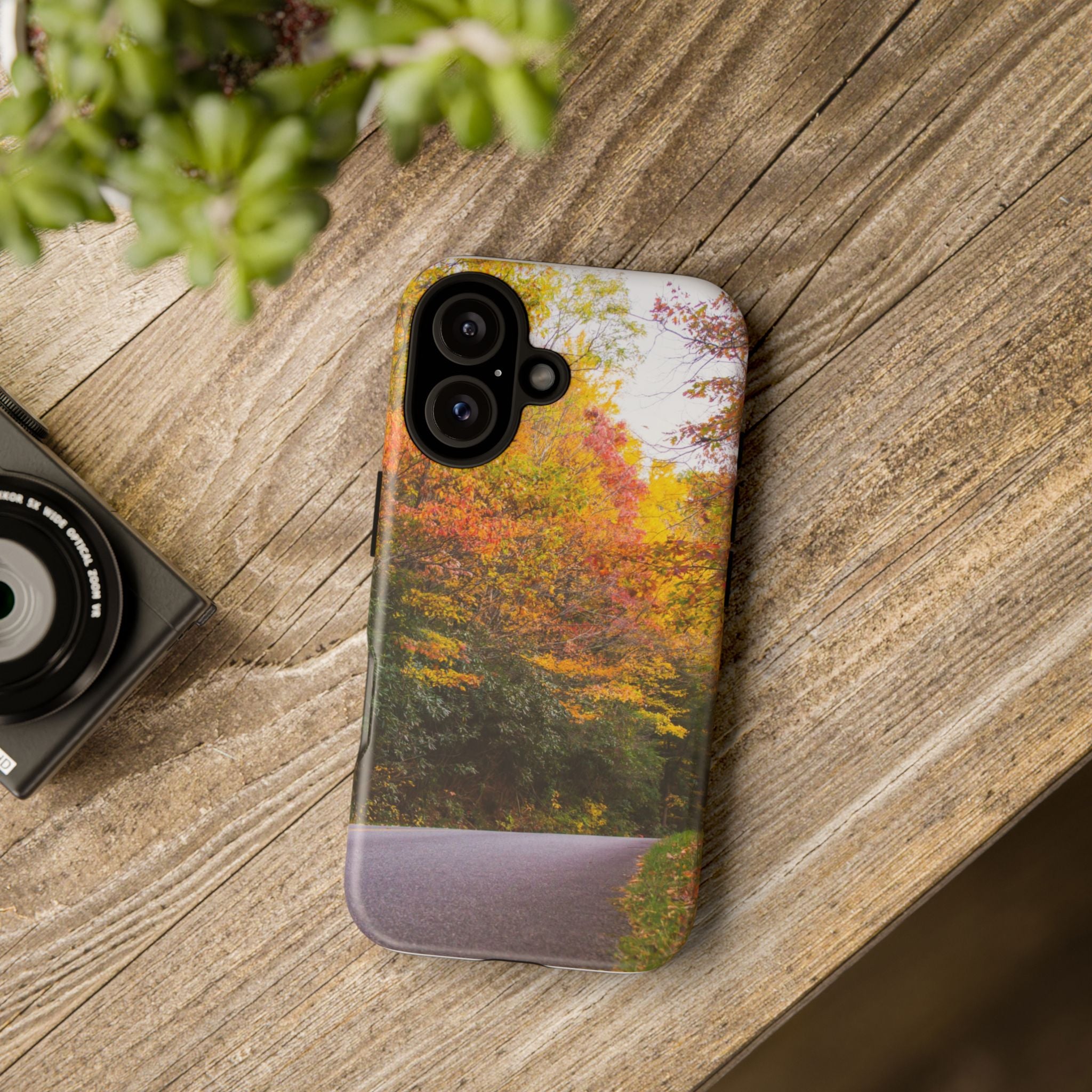 Fall Landscape Phone Case, Autumn iPhone Cover, Unique Tough Cases, Nature Lover Gift, Seasonal Phone Accessory, Eco-Friendly Design