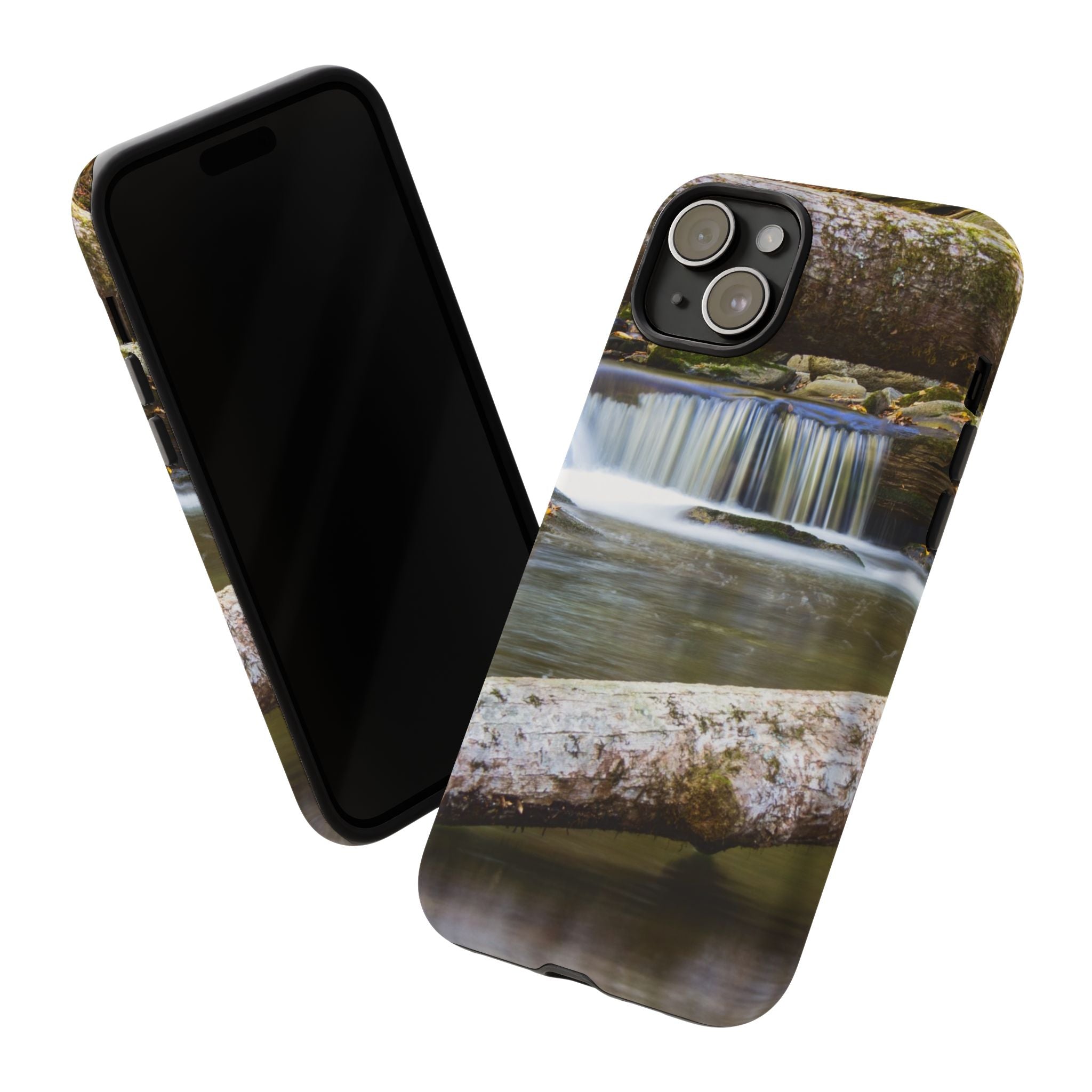 Nature-Inspired Phone Case, Tough Cases with Waterfall Design, Durable Phone Accessory, Outdoor Lover Gift, Nature Photography Case
