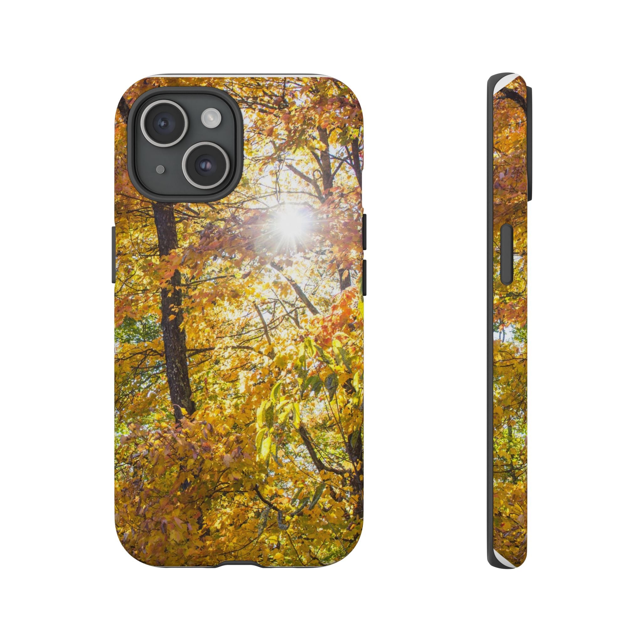 Autumn Forest Phone Case, Tough Cases for iPhone, Fall Vibes Accessories, Nature Lover Gift, Seasonal Phone Cover, Eco-Friendly Design