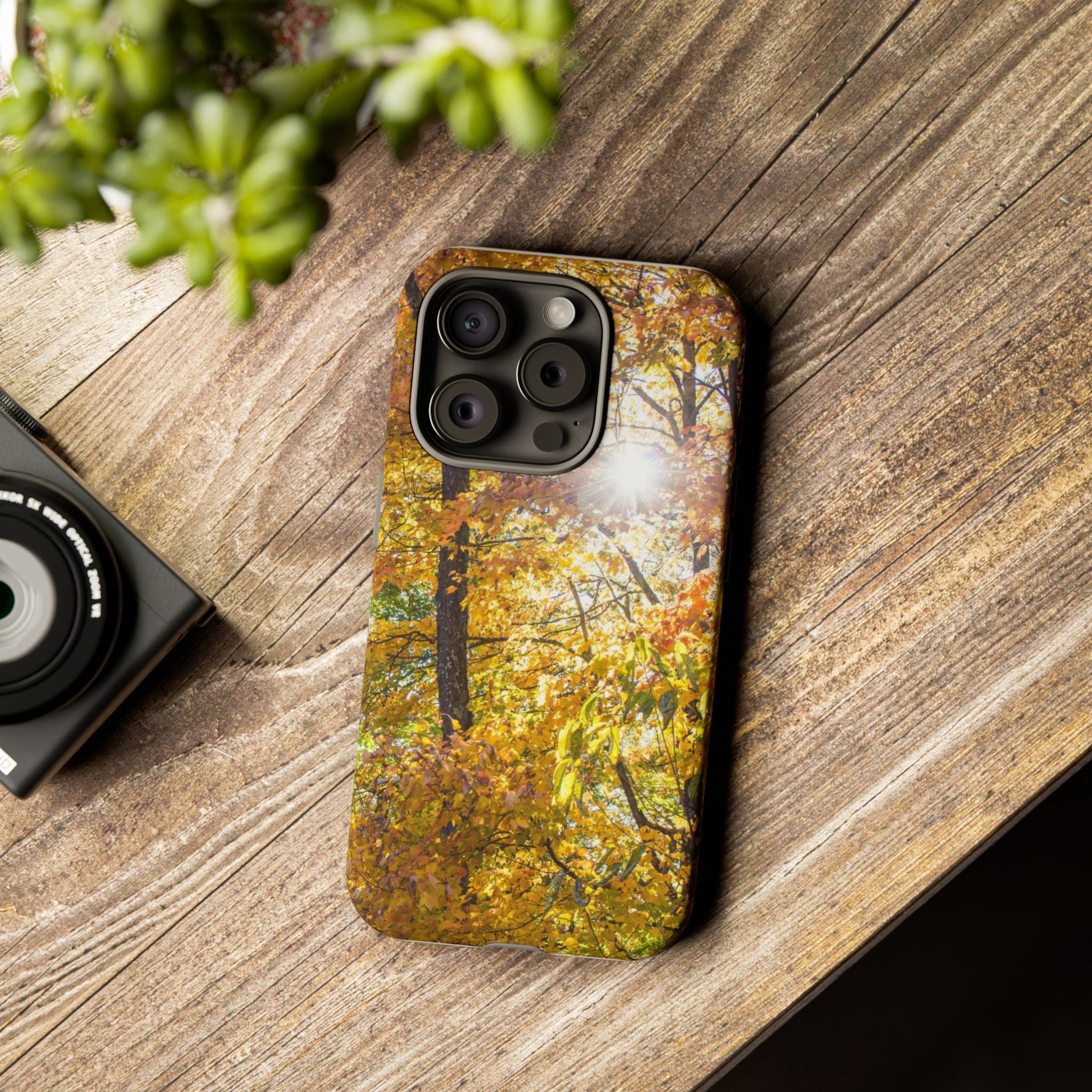 Autumn Forest Phone Case, Tough Cases for iPhone, Fall Vibes Accessories, Nature Lover Gift, Seasonal Phone Cover, Eco-Friendly Design