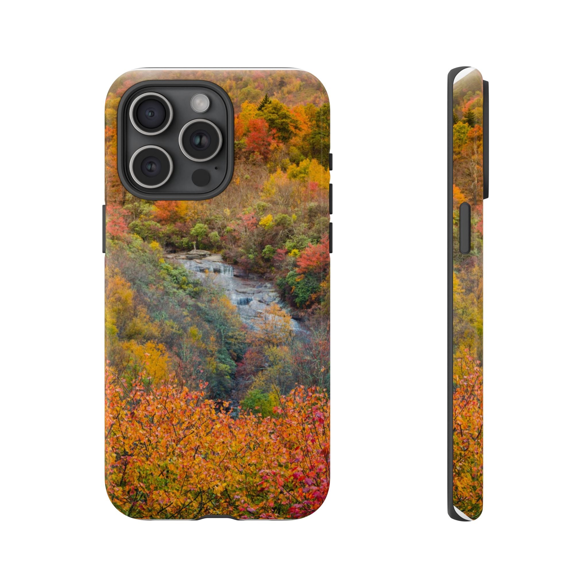 Nature-Inspired Phone Case, Tough Cases, Fall Landscape Design, Eco-Friendly, Protective Cover, Gifts for Nature Lovers