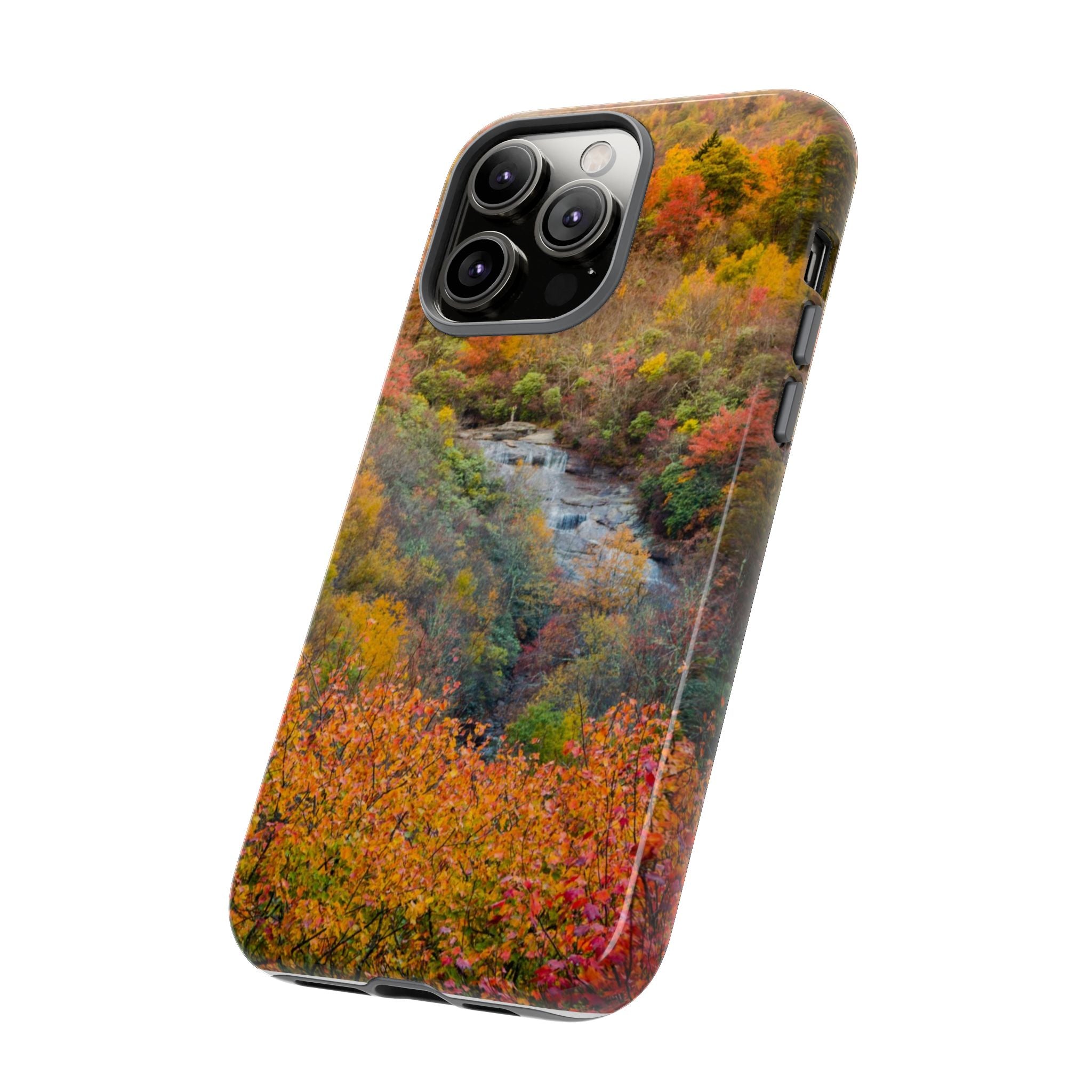 Nature-Inspired Phone Case, Tough Cases, Fall Landscape Design, Eco-Friendly, Protective Cover, Gifts for Nature Lovers