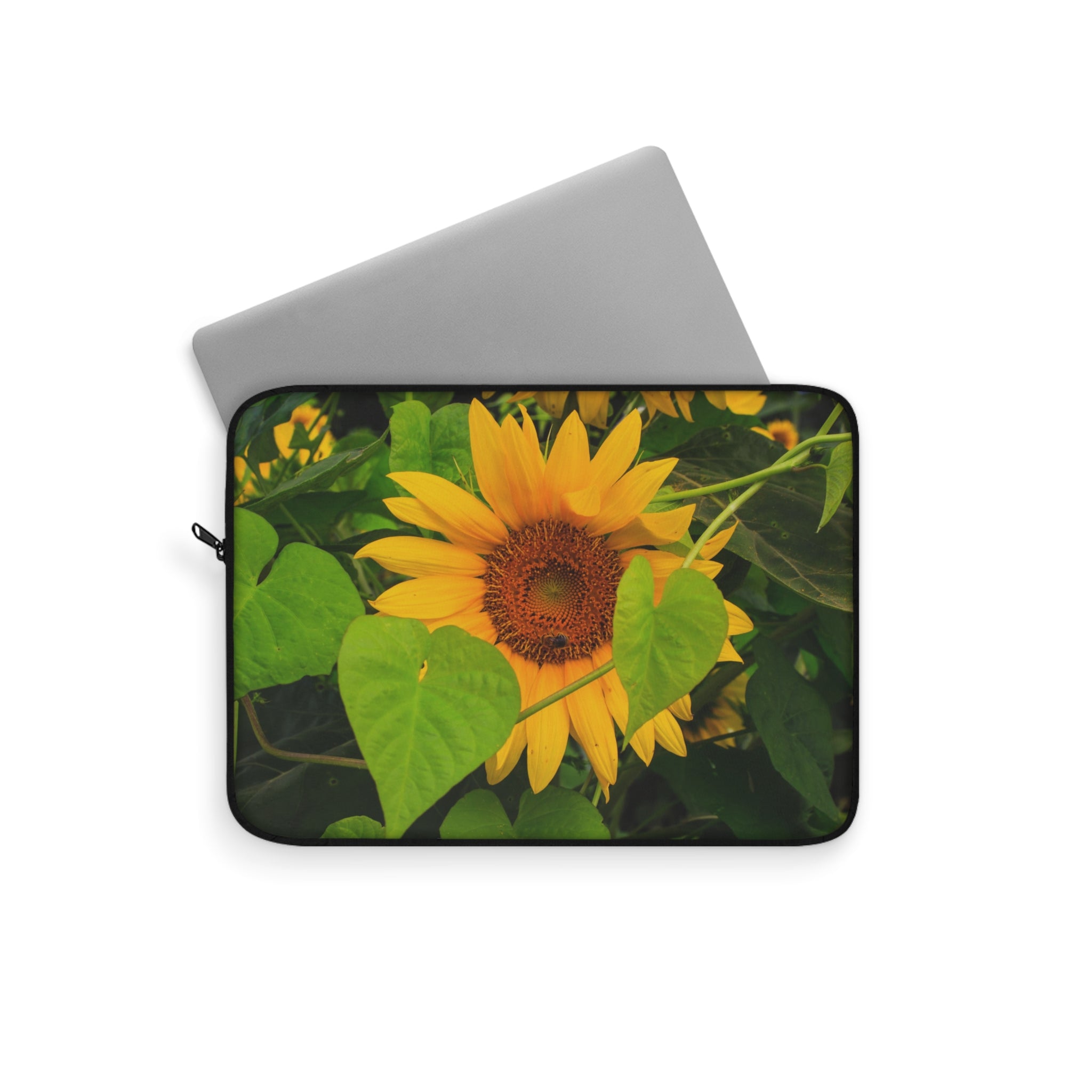 Sunflower Laptop Sleeve - Floral Design, Laptop Case, Computer Sleeve, Flower Tech Accessories, Gift for Students, Nature Lover