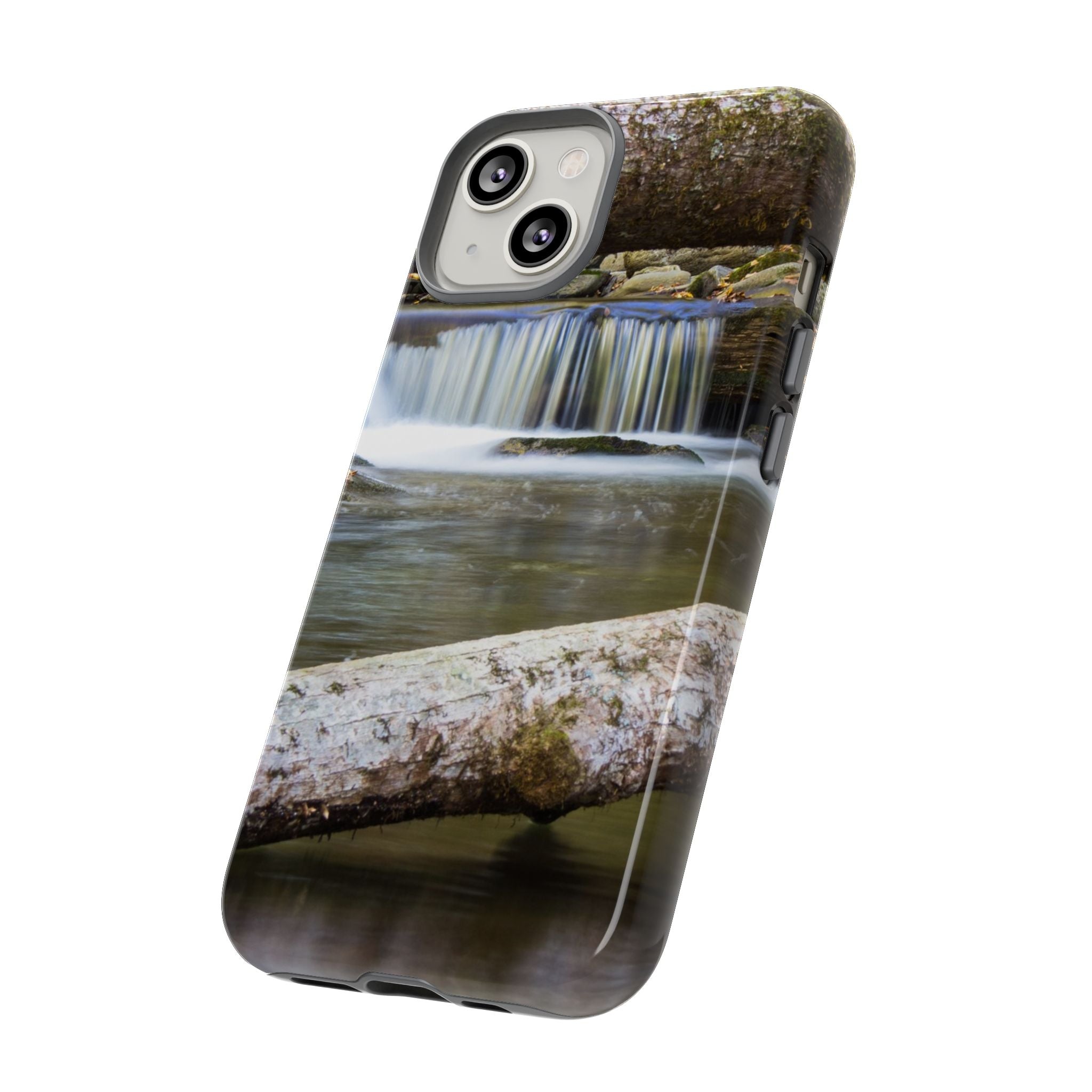 Nature-Inspired Phone Case, Tough Cases with Waterfall Design, Durable Phone Accessory, Outdoor Lover Gift, Nature Photography Case