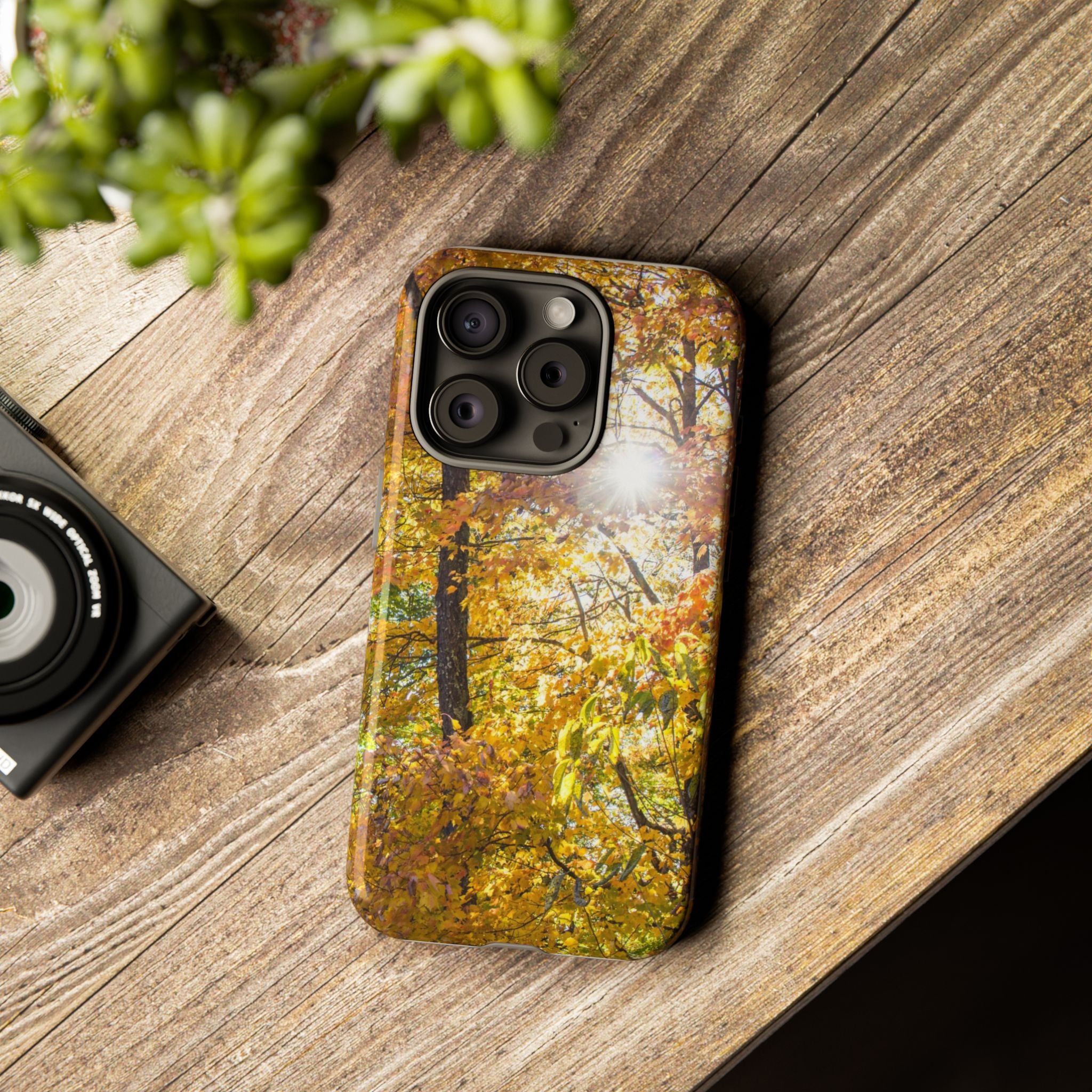 Autumn Forest Phone Case, Tough Cases for iPhone, Fall Vibes Accessories, Nature Lover Gift, Seasonal Phone Cover, Eco-Friendly Design
