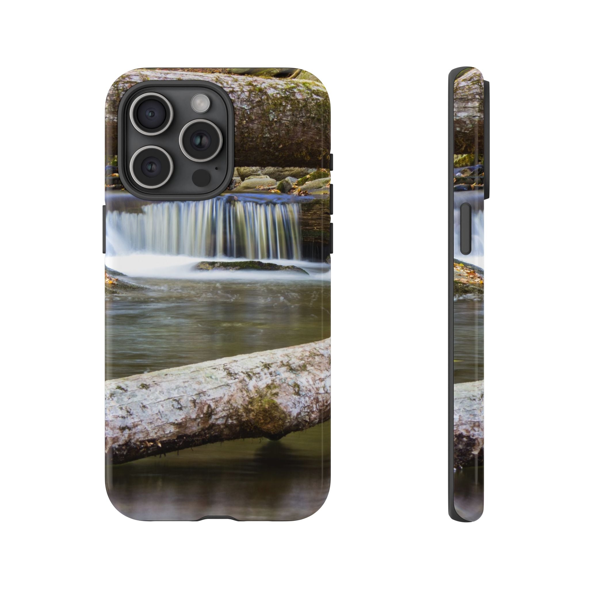 Nature-Inspired Phone Case, Tough Cases with Waterfall Design, Durable Phone Accessory, Outdoor Lover Gift, Nature Photography Case