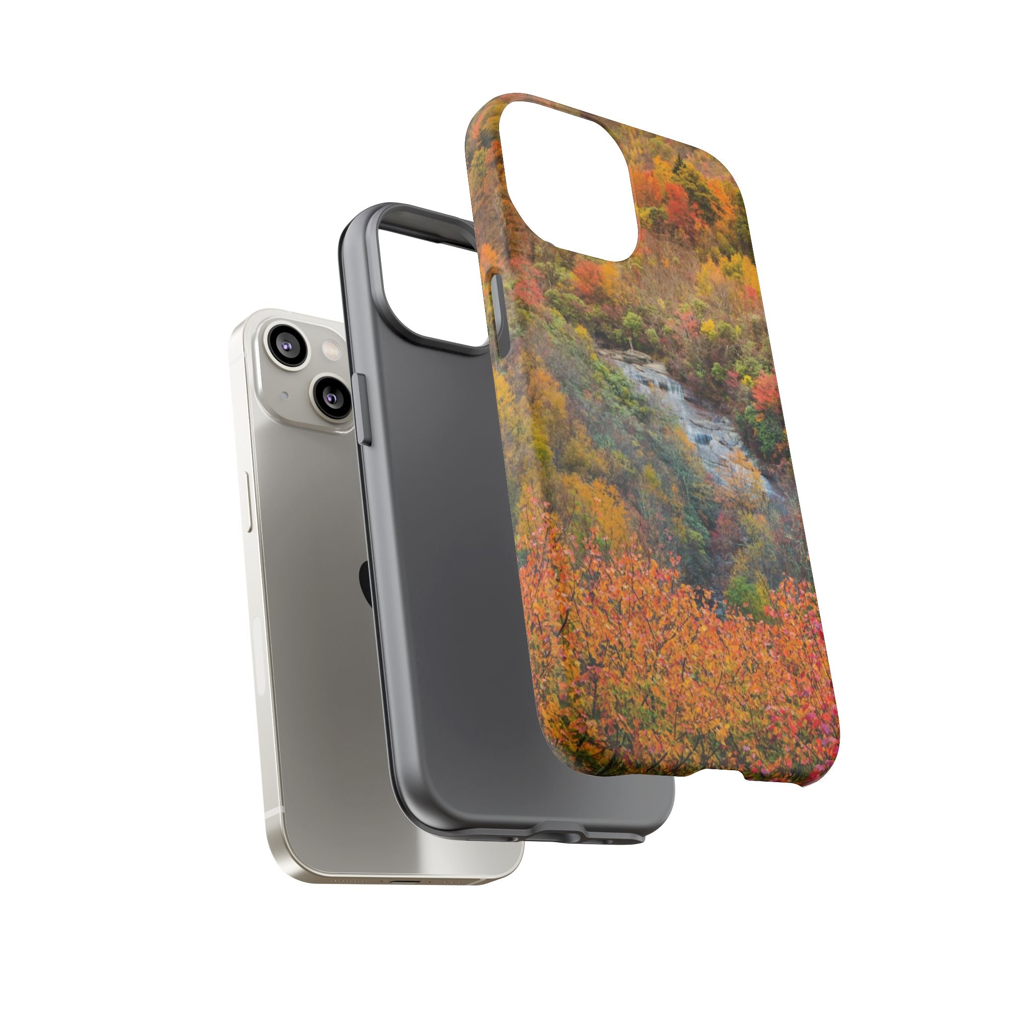 Nature-Inspired Phone Case, Tough Cases, Fall Landscape Design, Eco-Friendly, Protective Cover, Gifts for Nature Lovers