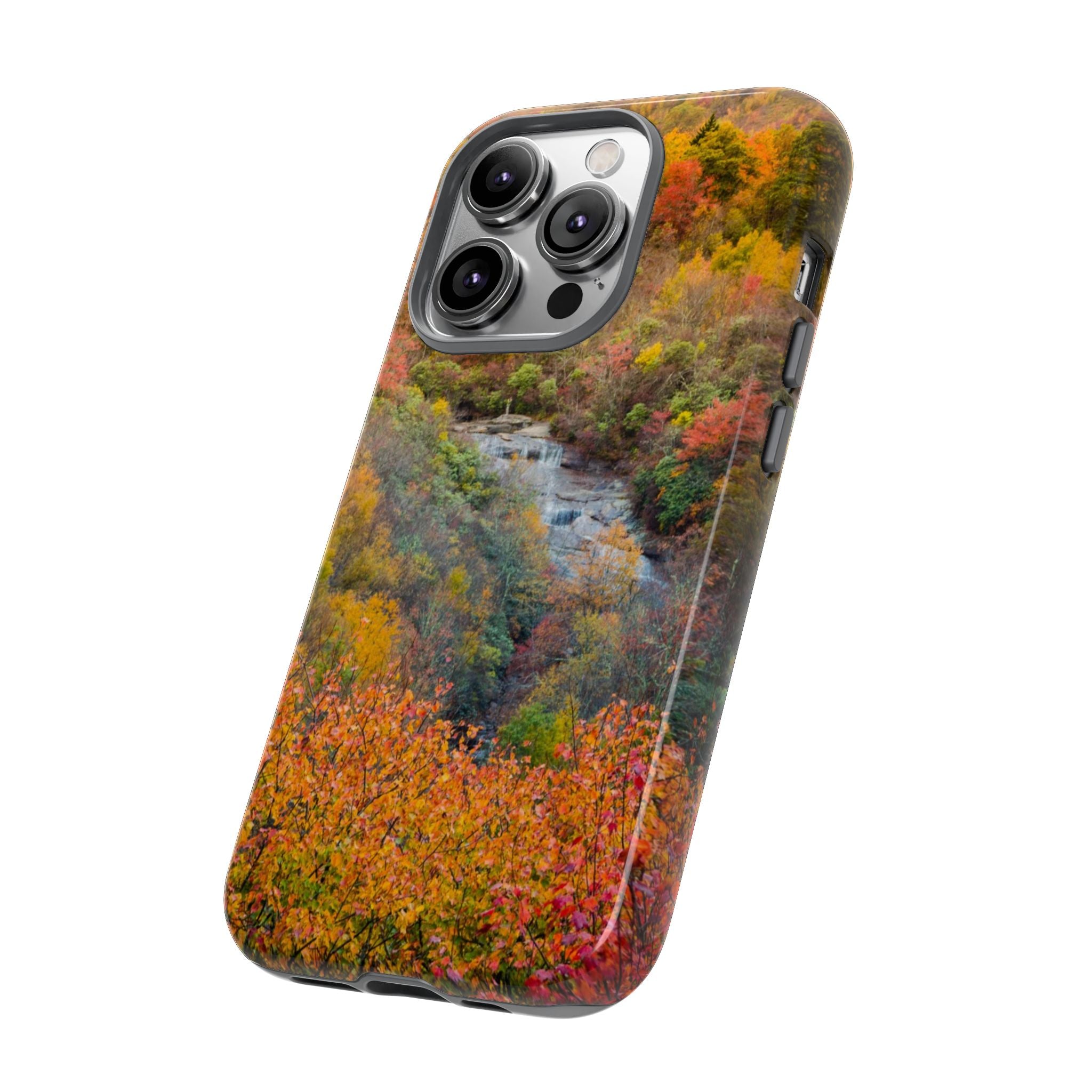 Nature-Inspired Phone Case, Tough Cases, Fall Landscape Design, Eco-Friendly, Protective Cover, Gifts for Nature Lovers