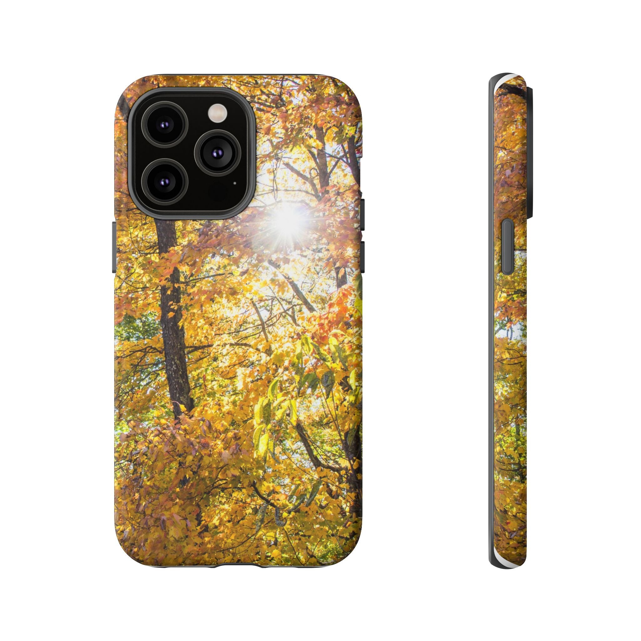Autumn Forest Phone Case, Tough Cases for iPhone, Fall Vibes Accessories, Nature Lover Gift, Seasonal Phone Cover, Eco-Friendly Design