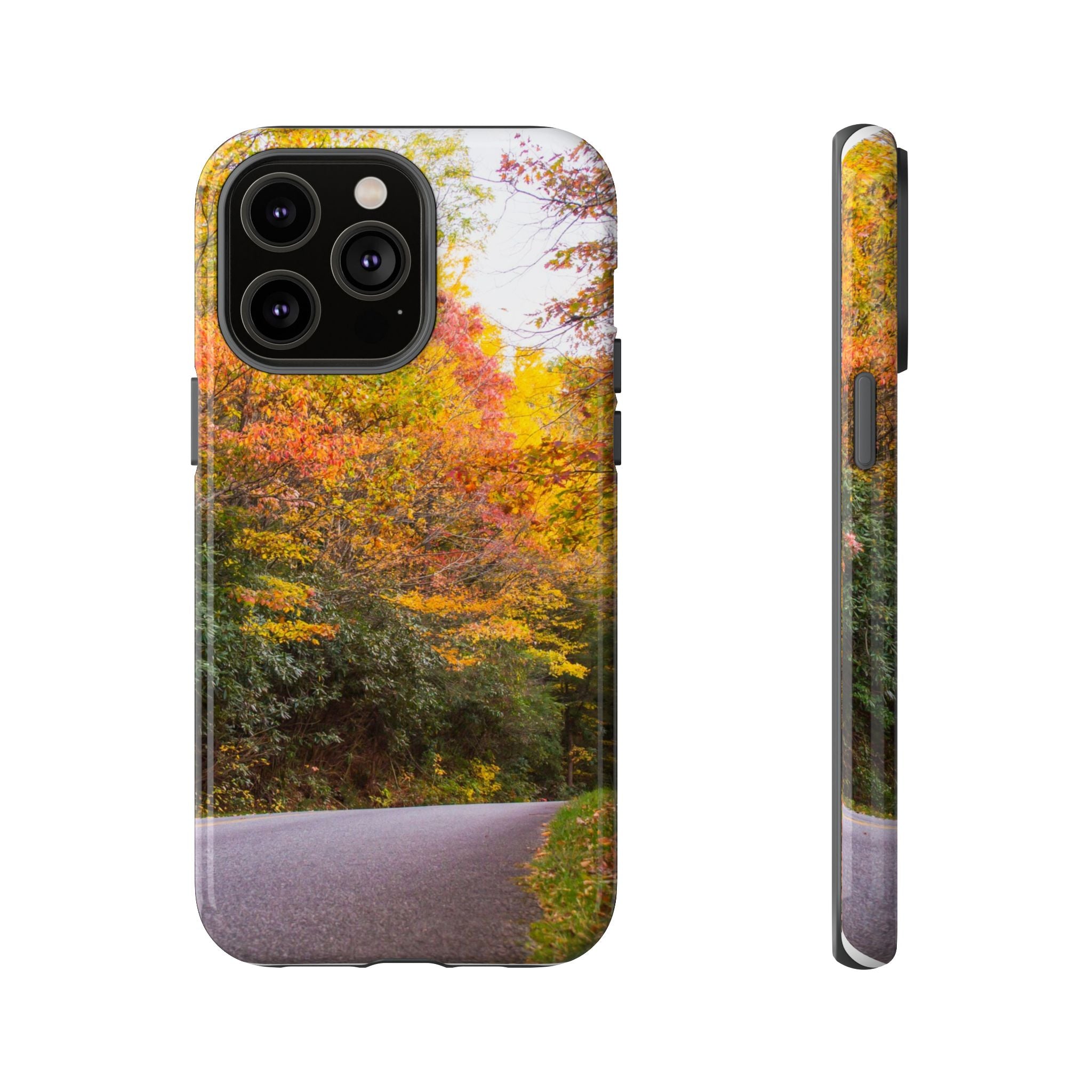 Fall Landscape Phone Case, Autumn iPhone Cover, Unique Tough Cases, Nature Lover Gift, Seasonal Phone Accessory, Eco-Friendly Design