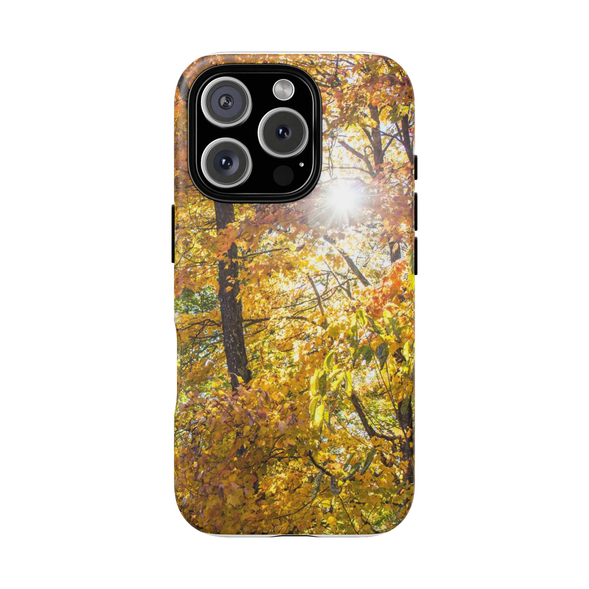 Autumn Forest Phone Case, Tough Cases for iPhone, Fall Vibes Accessories, Nature Lover Gift, Seasonal Phone Cover, Eco-Friendly Design