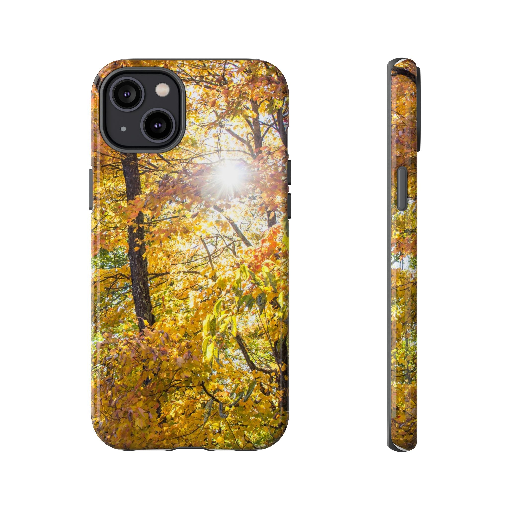 Autumn Forest Phone Case, Tough Cases for iPhone, Fall Vibes Accessories, Nature Lover Gift, Seasonal Phone Cover, Eco-Friendly Design