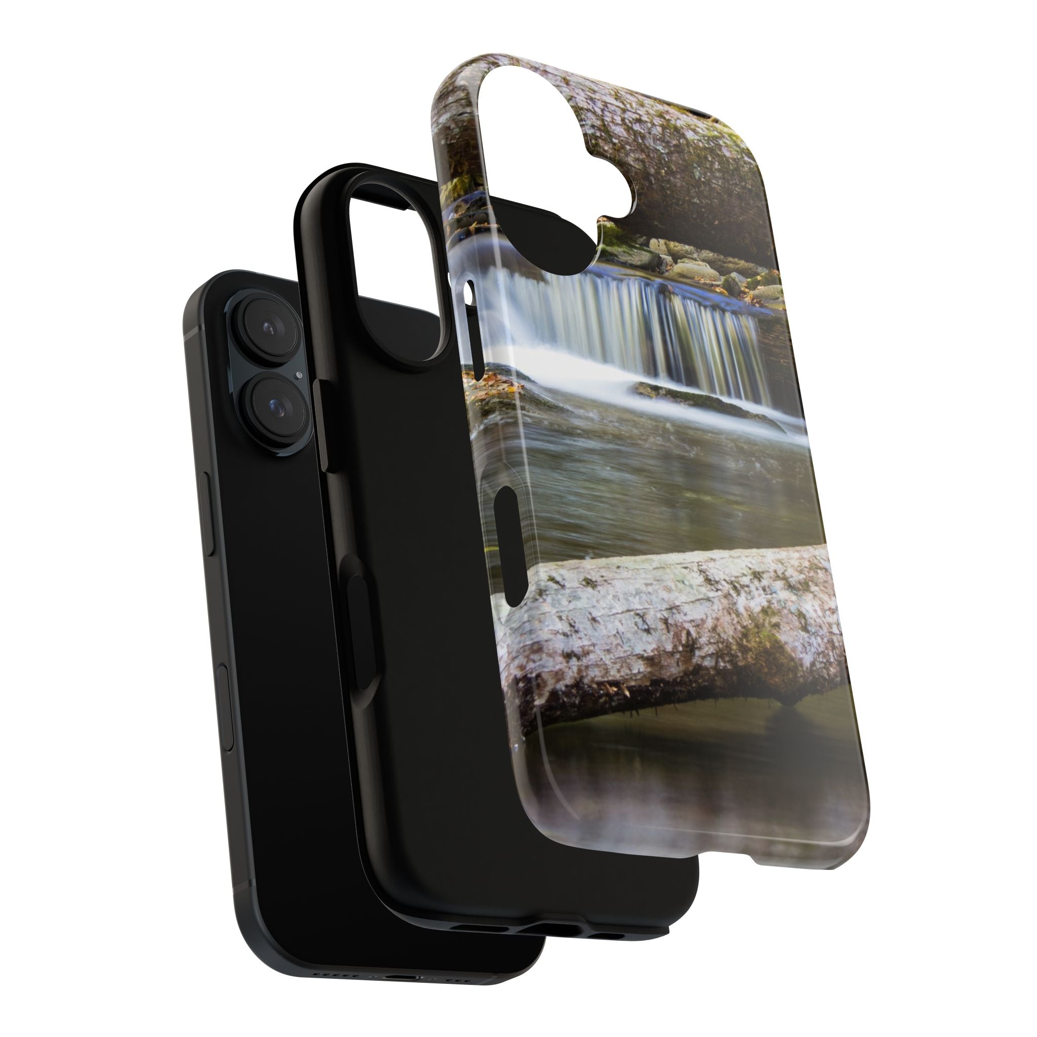 Nature-Inspired Phone Case, Tough Cases with Waterfall Design, Durable Phone Accessory, Outdoor Lover Gift, Nature Photography Case