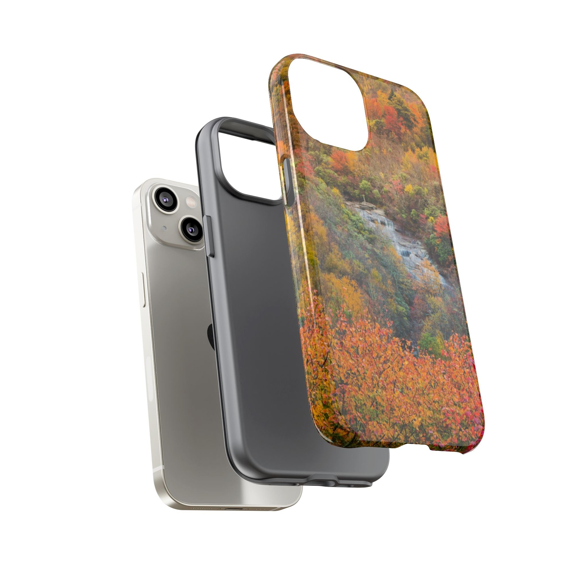 Nature-Inspired Phone Case, Tough Cases, Fall Landscape Design, Eco-Friendly, Protective Cover, Gifts for Nature Lovers