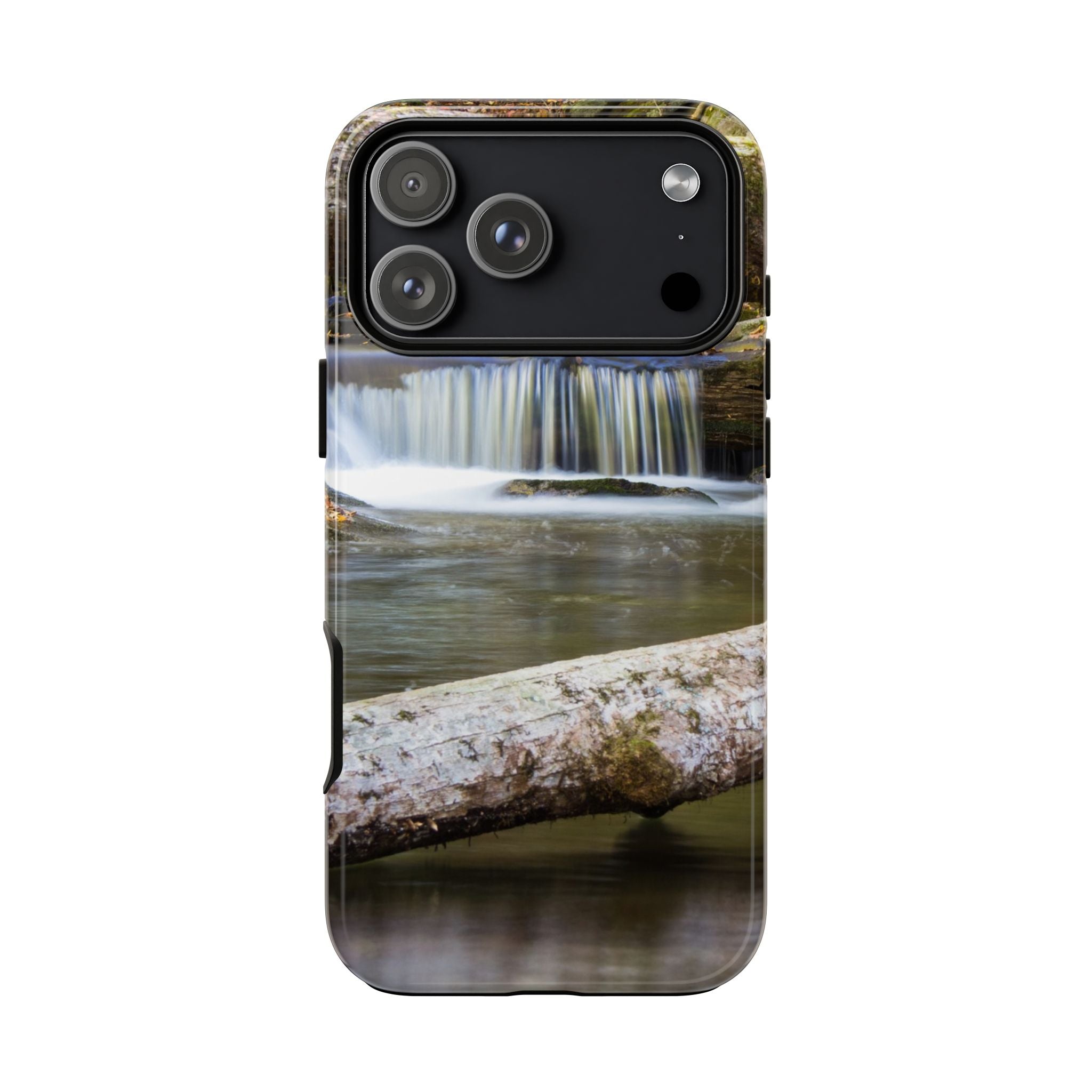 Nature-Inspired Phone Case, Tough Cases with Waterfall Design, Durable Phone Accessory, Outdoor Lover Gift, Nature Photography Case