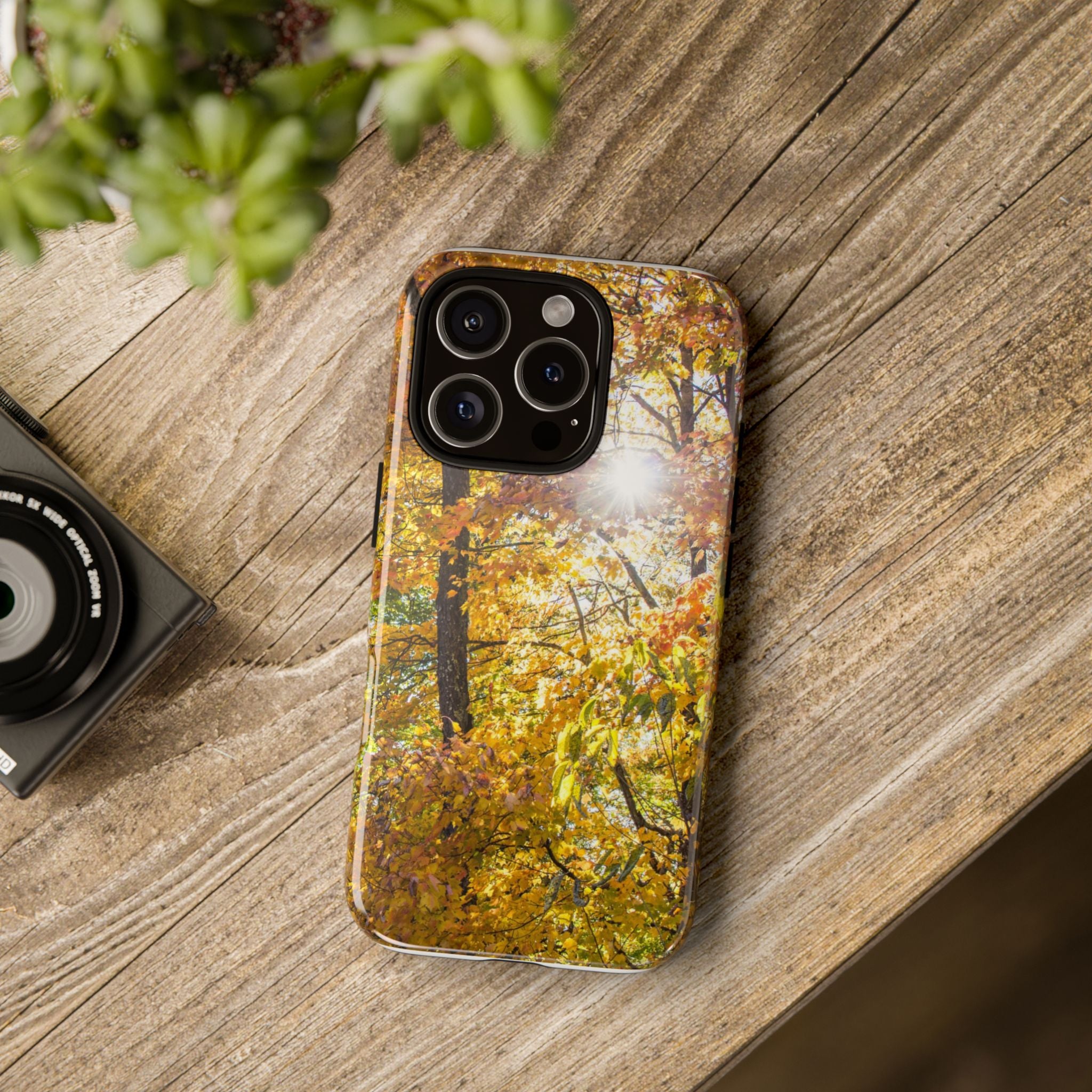 Autumn Forest Phone Case, Tough Cases for iPhone, Fall Vibes Accessories, Nature Lover Gift, Seasonal Phone Cover, Eco-Friendly Design