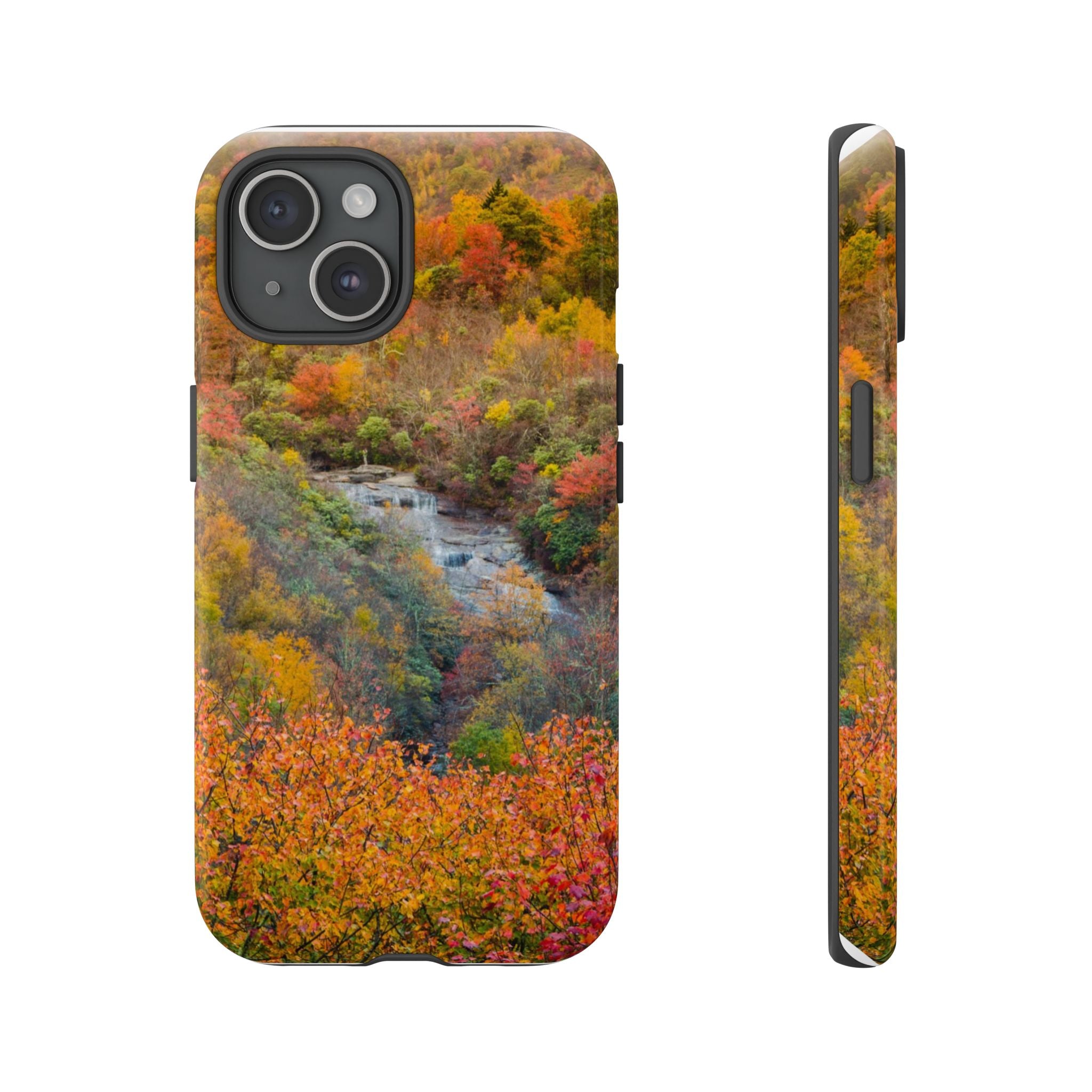 Nature-Inspired Phone Case, Tough Cases, Fall Landscape Design, Eco-Friendly, Protective Cover, Gifts for Nature Lovers