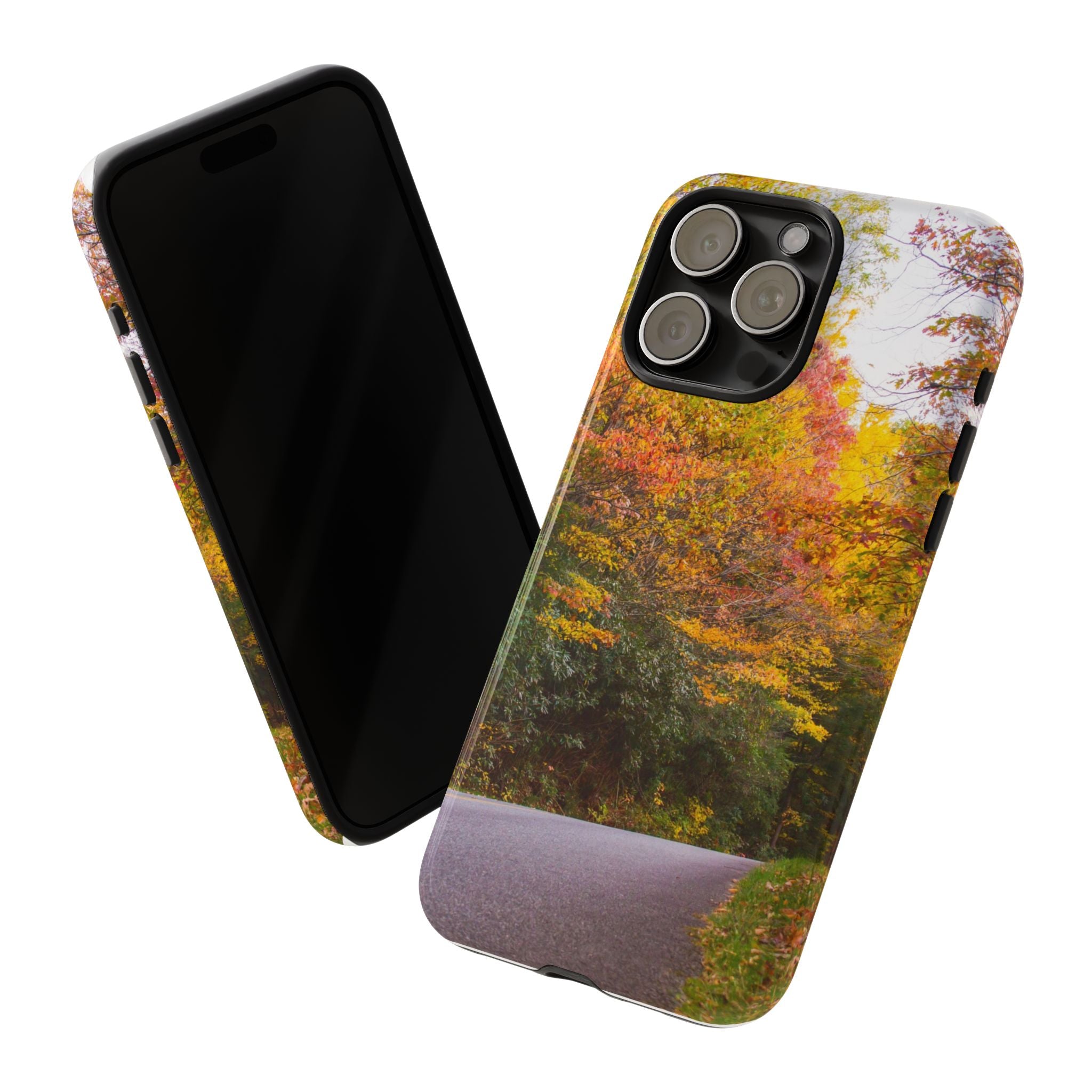Fall Landscape Phone Case, Autumn iPhone Cover, Unique Tough Cases, Nature Lover Gift, Seasonal Phone Accessory, Eco-Friendly Design