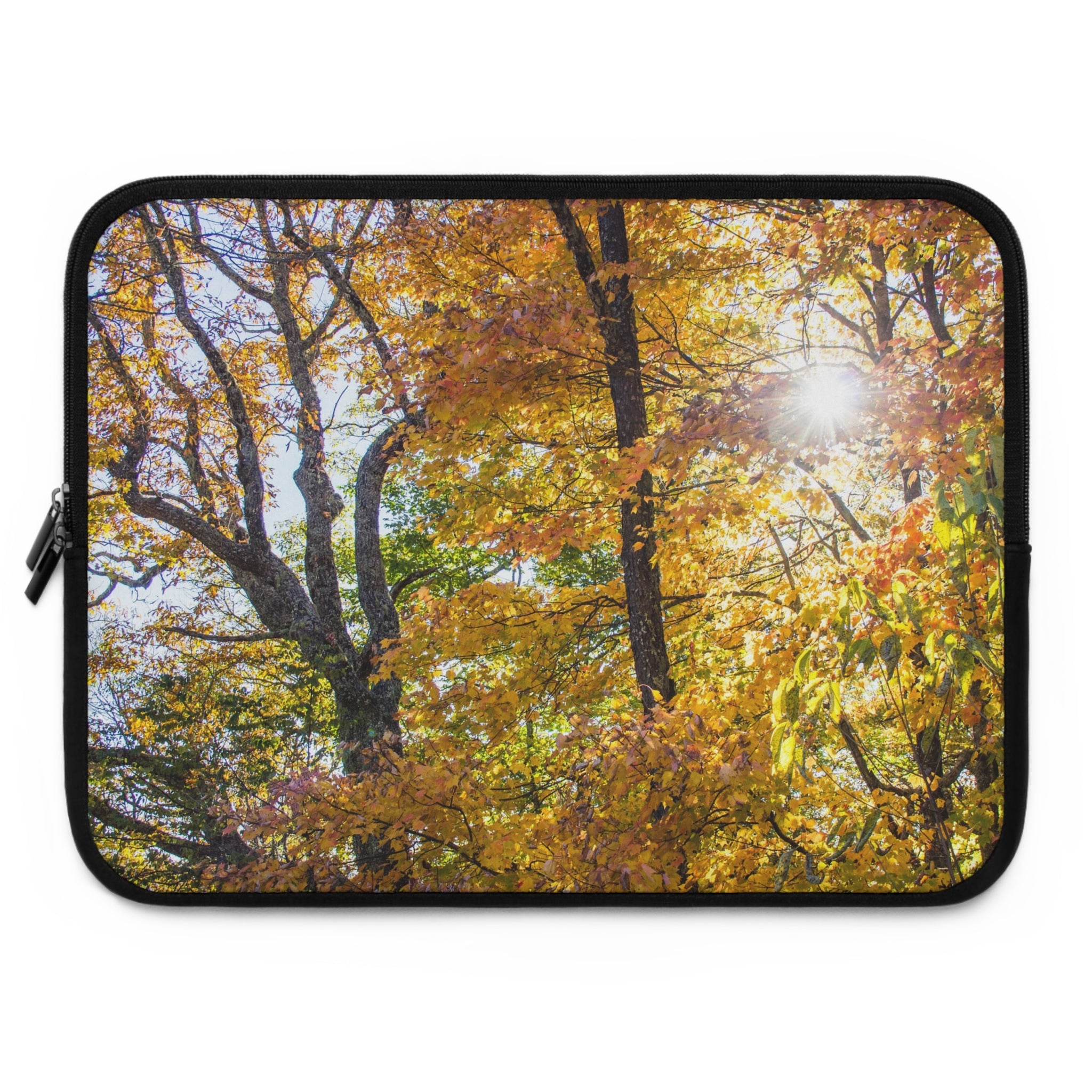 Autumn Leaves Laptop Sleeve - Nature Inspired, Cozy Vibe, Tech Accessory, Gift for Students, Eco-Friendly Design, Fall Aesthetic