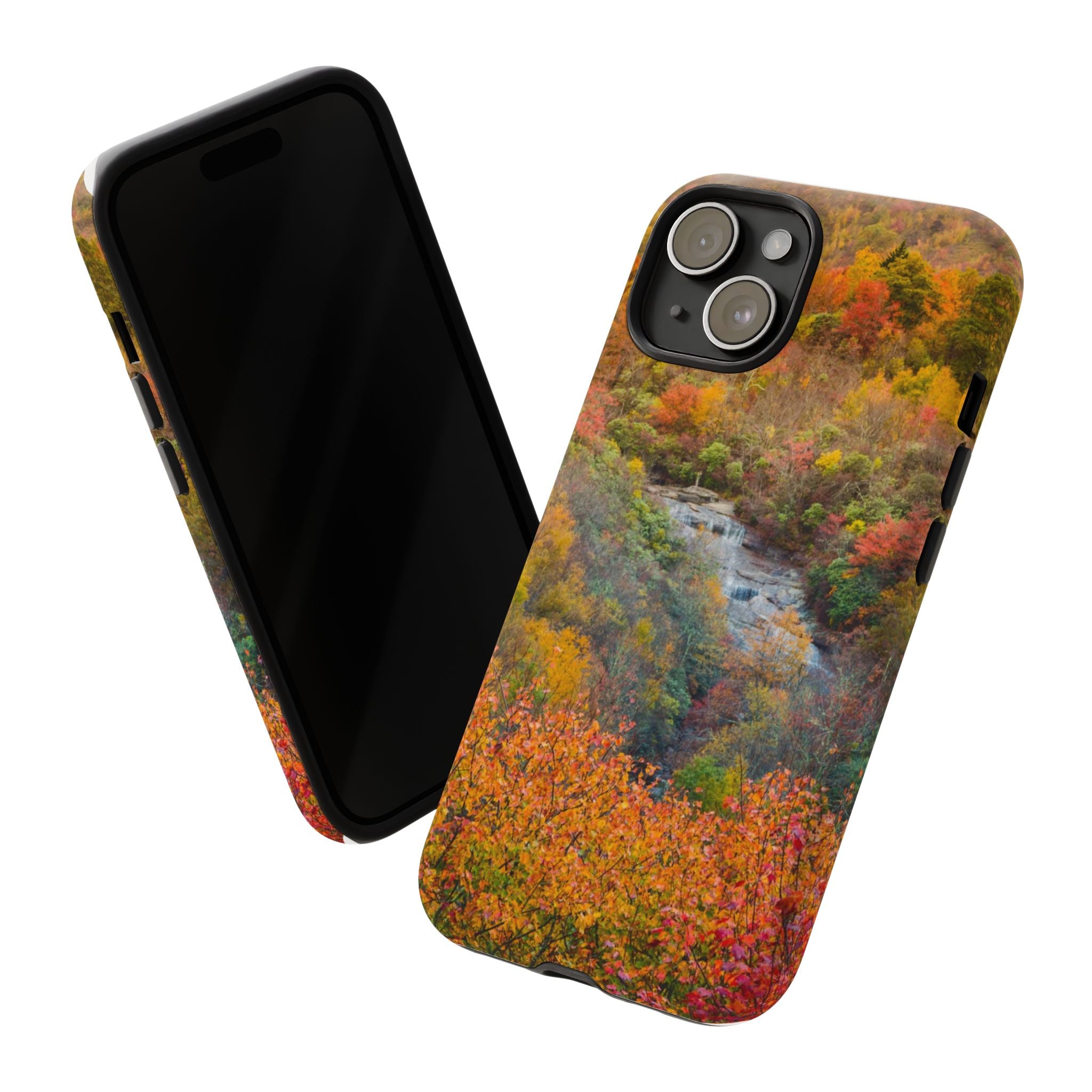 Nature-Inspired Phone Case, Tough Cases, Fall Landscape Design, Eco-Friendly, Protective Cover, Gifts for Nature Lovers