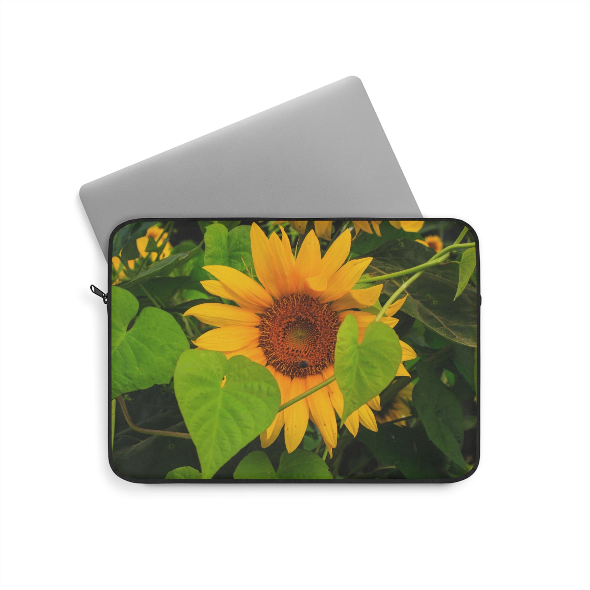 Sunflower Laptop Sleeve - Floral Design, Laptop Case, Computer Sleeve, Flower Tech Accessories, Gift for Students, Nature Lover