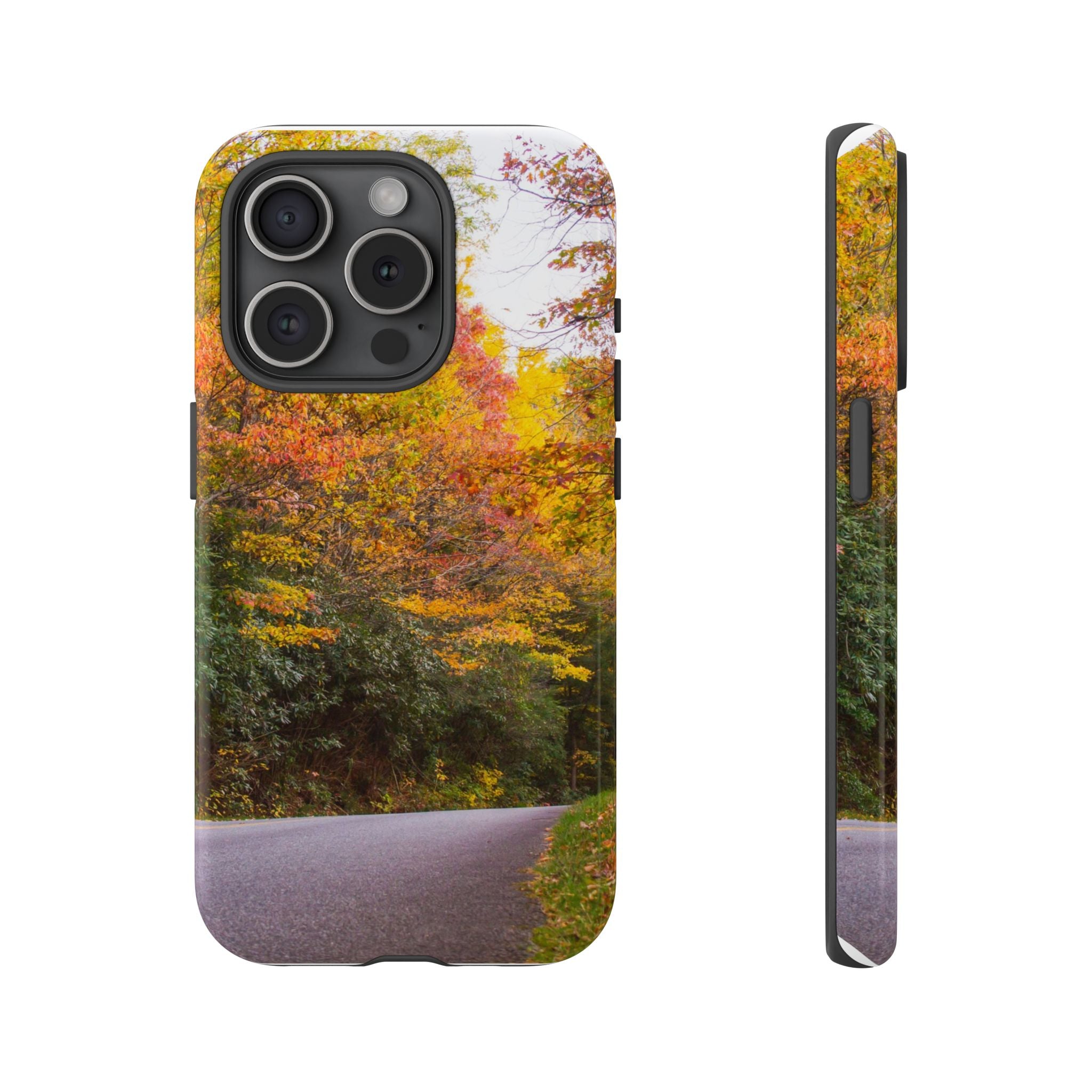 Fall Landscape Phone Case, Autumn iPhone Cover, Unique Tough Cases, Nature Lover Gift, Seasonal Phone Accessory, Eco-Friendly Design