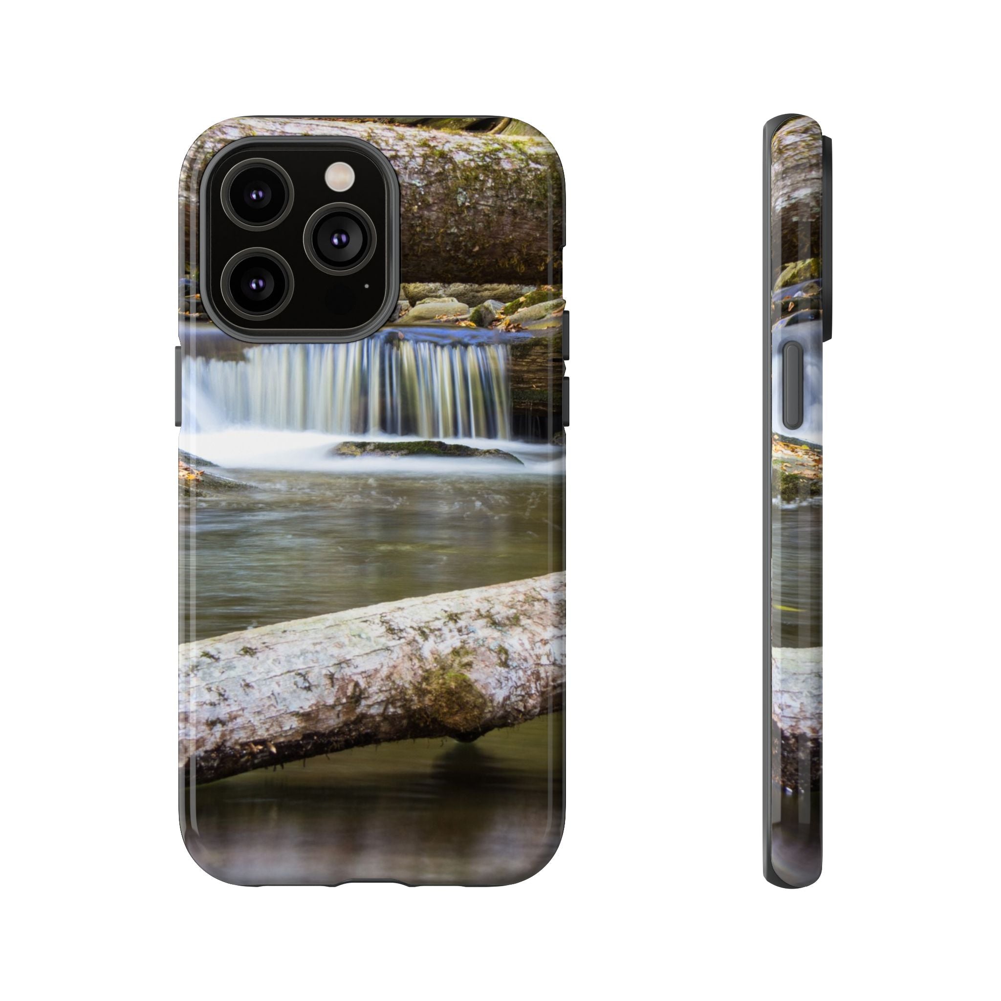 Nature-Inspired Phone Case, Tough Cases with Waterfall Design, Durable Phone Accessory, Outdoor Lover Gift, Nature Photography Case