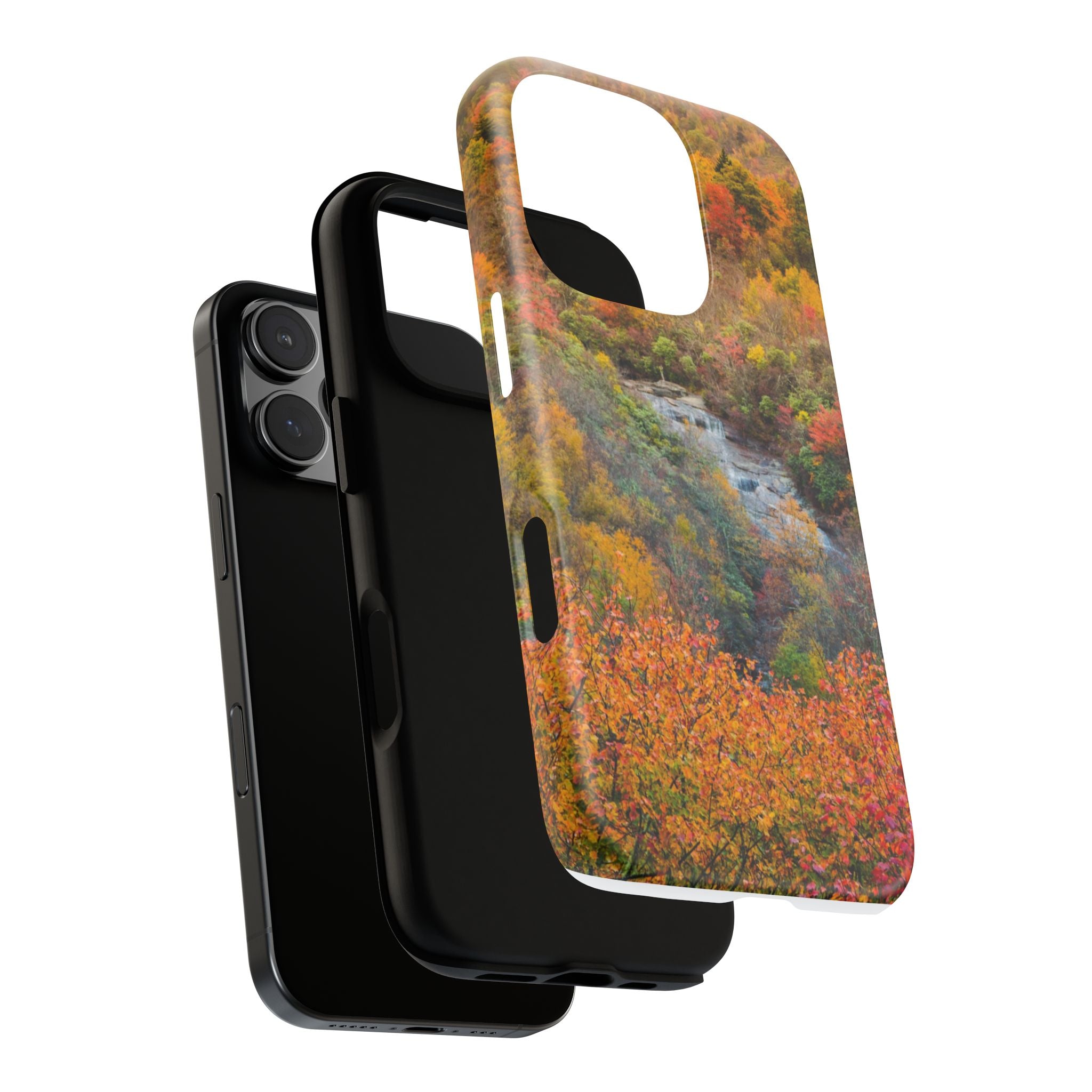 Nature-Inspired Phone Case, Tough Cases, Fall Landscape Design, Eco-Friendly, Protective Cover, Gifts for Nature Lovers