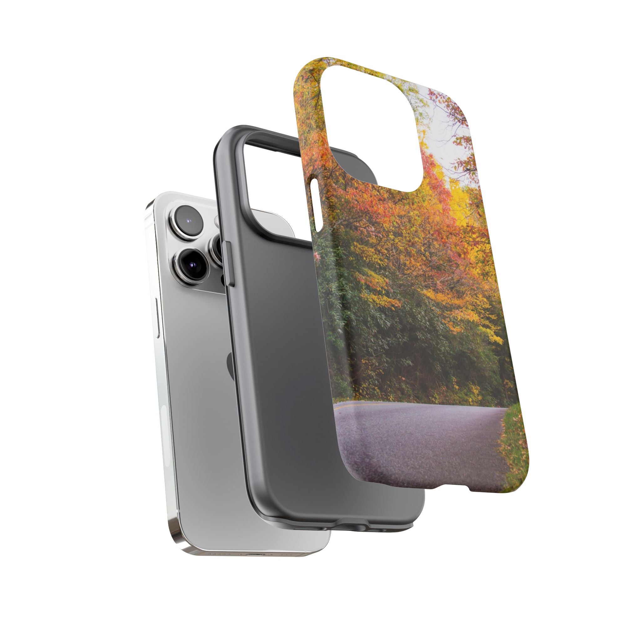 Fall Landscape Phone Case, Autumn iPhone Cover, Unique Tough Cases, Nature Lover Gift, Seasonal Phone Accessory, Eco-Friendly Design