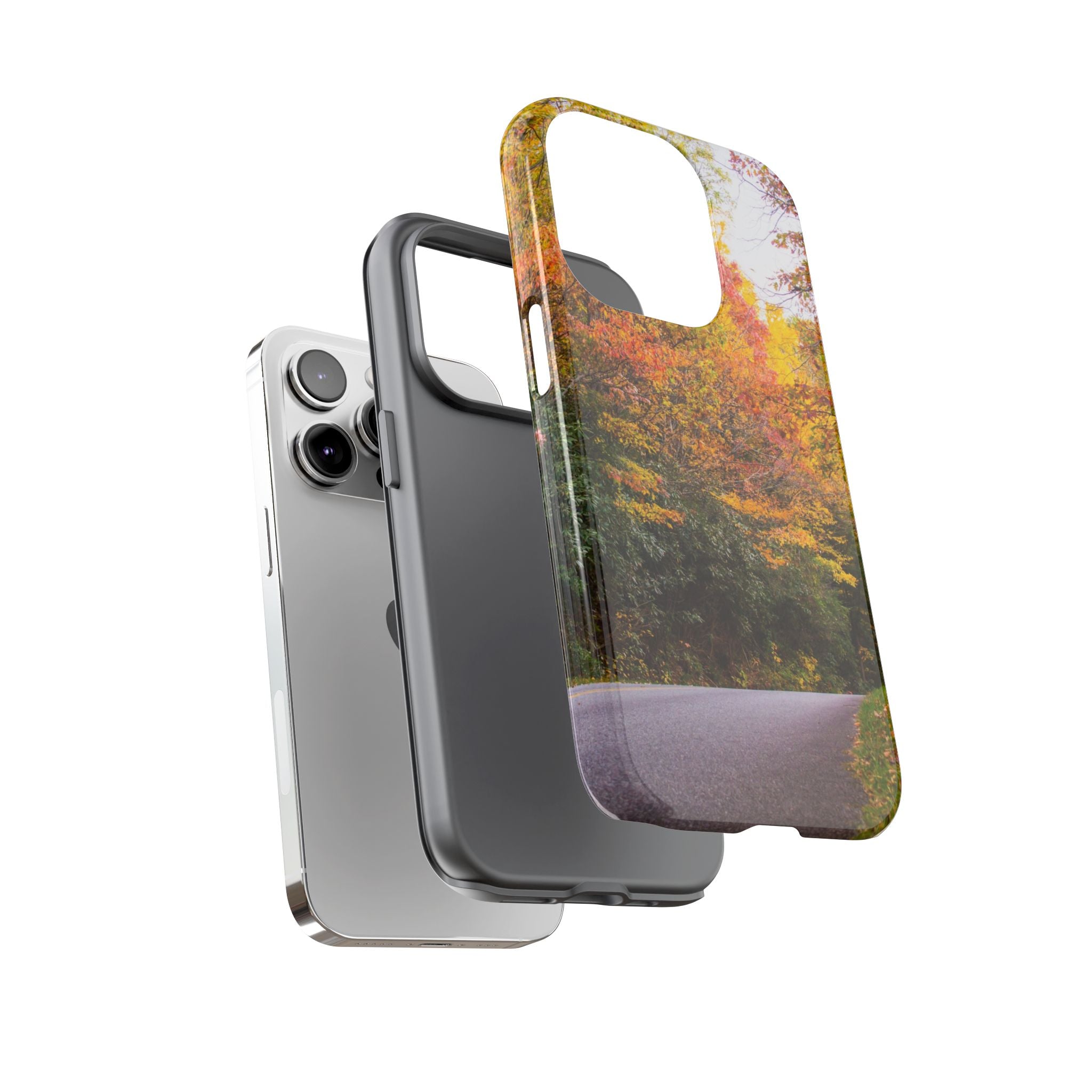 Fall Landscape Phone Case, Autumn iPhone Cover, Unique Tough Cases, Nature Lover Gift, Seasonal Phone Accessory, Eco-Friendly Design