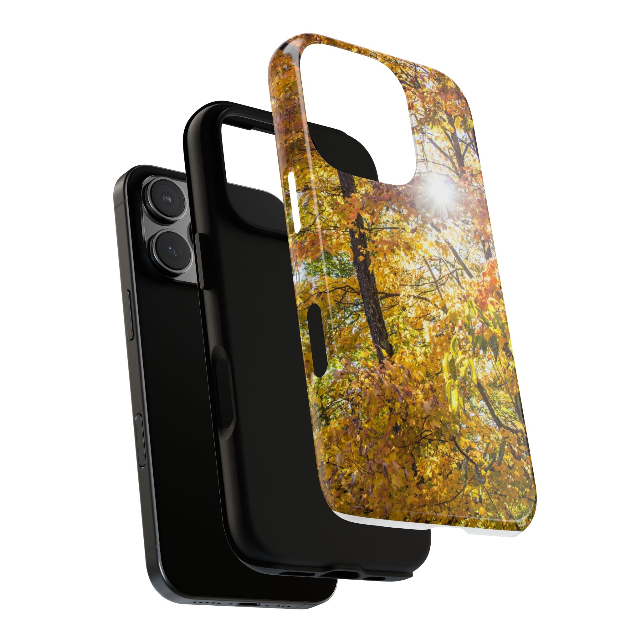 Autumn Forest Phone Case, Tough Cases for iPhone, Fall Vibes Accessories, Nature Lover Gift, Seasonal Phone Cover, Eco-Friendly Design