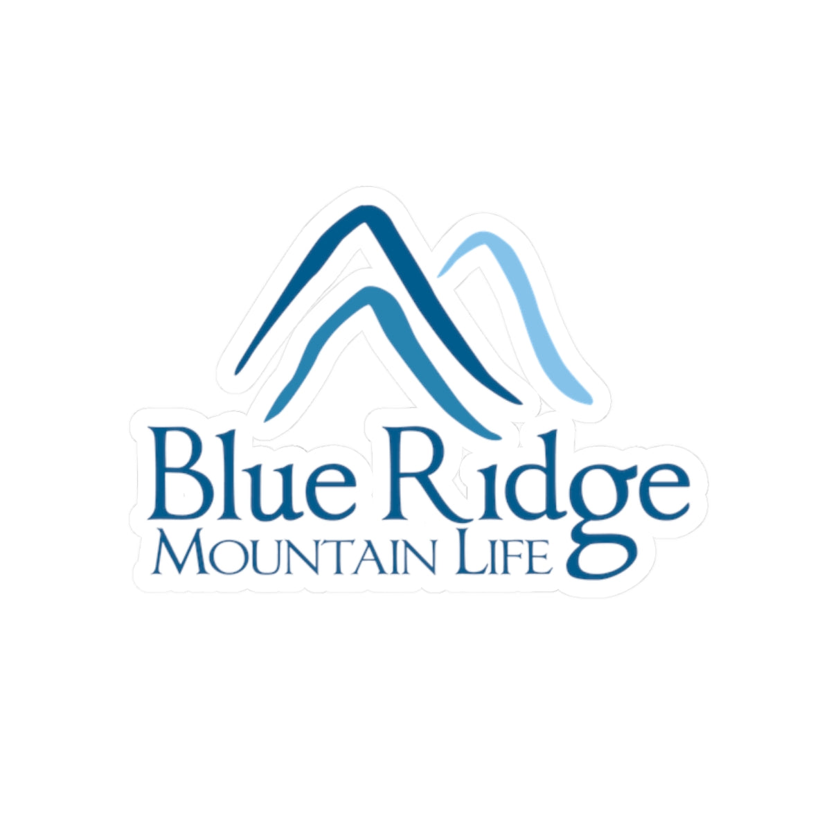 Nature-Inspired Kiss-Cut Stickers for Adventure Lovers, Perfect for Water Bottles, Laptops, Journals, Gifts, Blue Ridge Mountain Theme