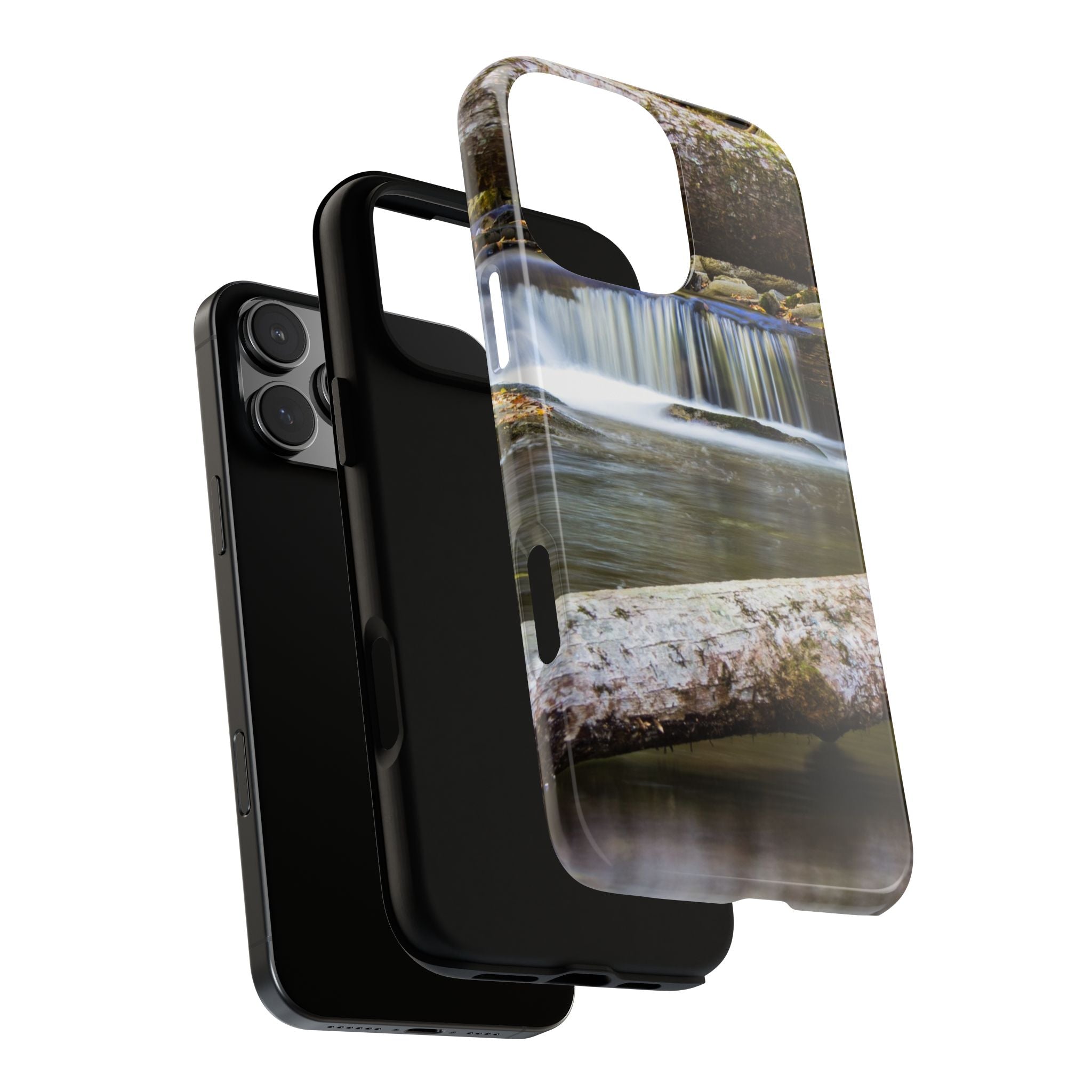 Nature-Inspired Phone Case, Tough Cases with Waterfall Design, Durable Phone Accessory, Outdoor Lover Gift, Nature Photography Case
