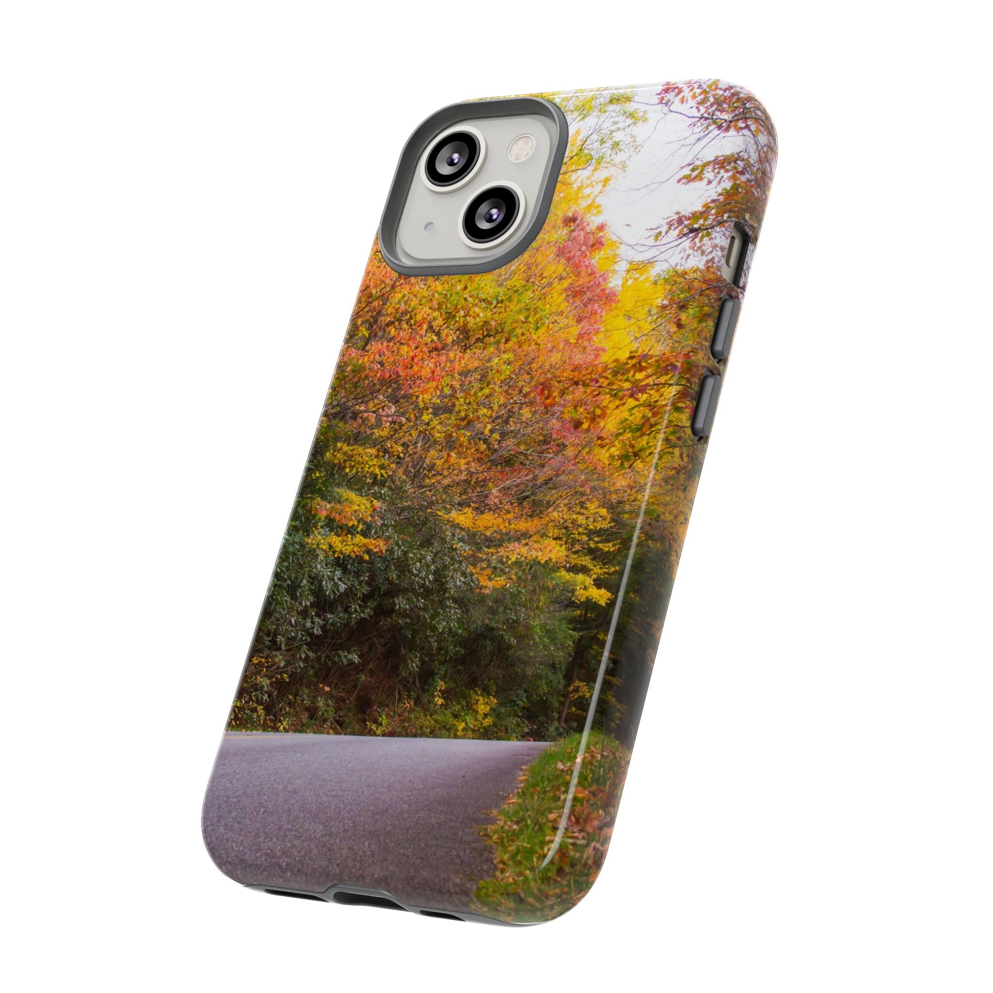 Fall Landscape Phone Case, Autumn iPhone Cover, Unique Tough Cases, Nature Lover Gift, Seasonal Phone Accessory, Eco-Friendly Design