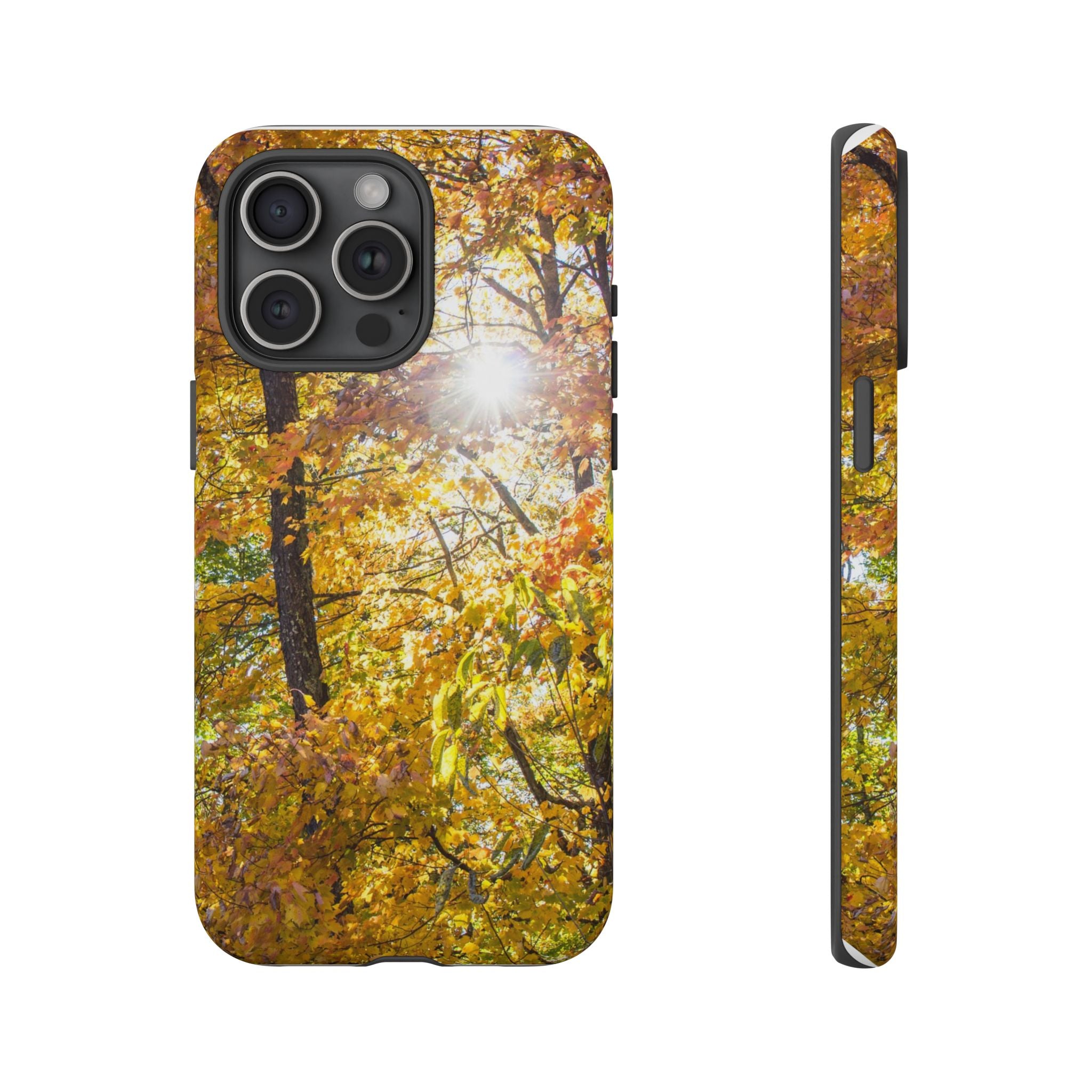Autumn Forest Phone Case, Tough Cases for iPhone, Fall Vibes Accessories, Nature Lover Gift, Seasonal Phone Cover, Eco-Friendly Design