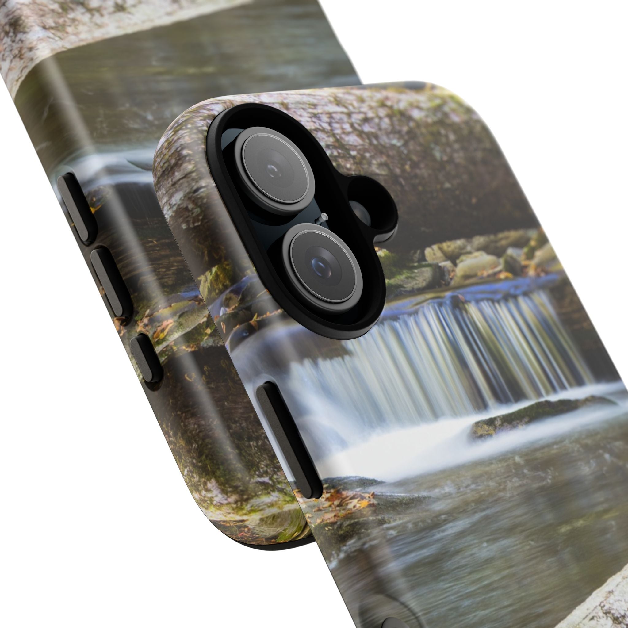 Nature-Inspired Phone Case, Tough Cases with Waterfall Design, Durable Phone Accessory, Outdoor Lover Gift, Nature Photography Case