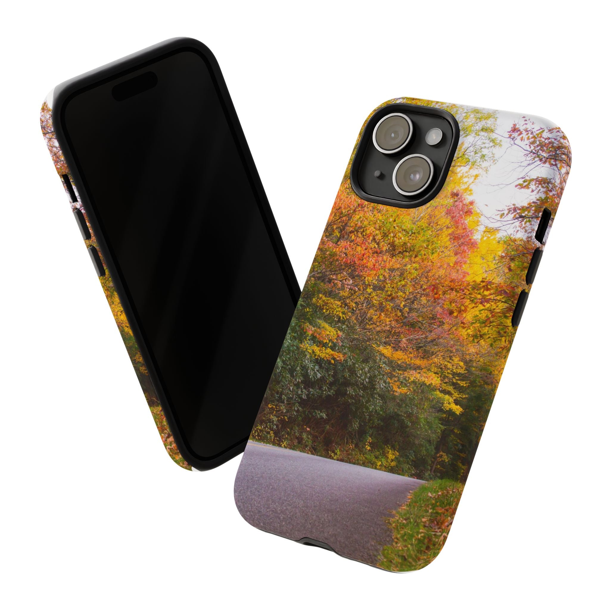 Fall Landscape Phone Case, Autumn iPhone Cover, Unique Tough Cases, Nature Lover Gift, Seasonal Phone Accessory, Eco-Friendly Design