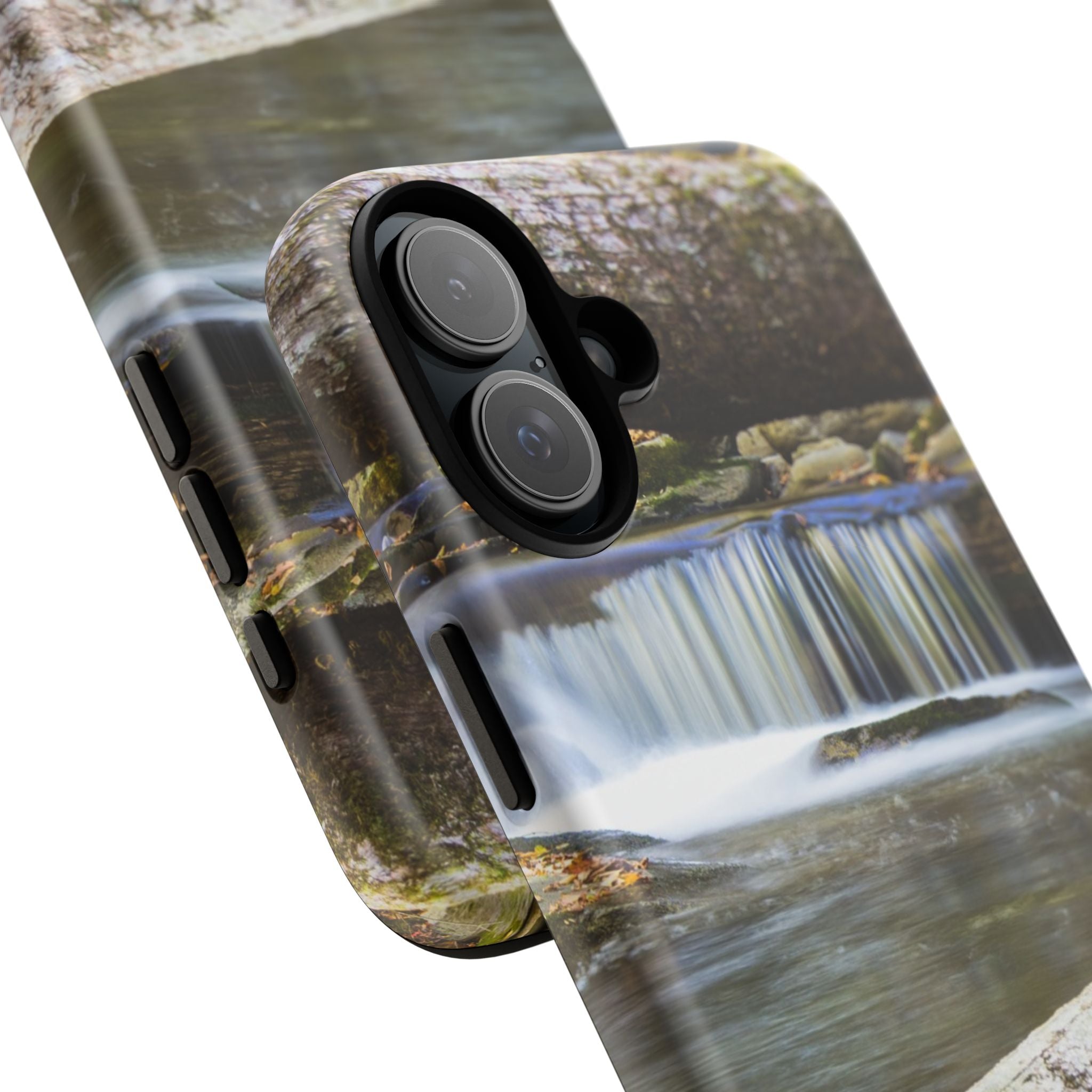 Nature-Inspired Phone Case, Tough Cases with Waterfall Design, Durable Phone Accessory, Outdoor Lover Gift, Nature Photography Case
