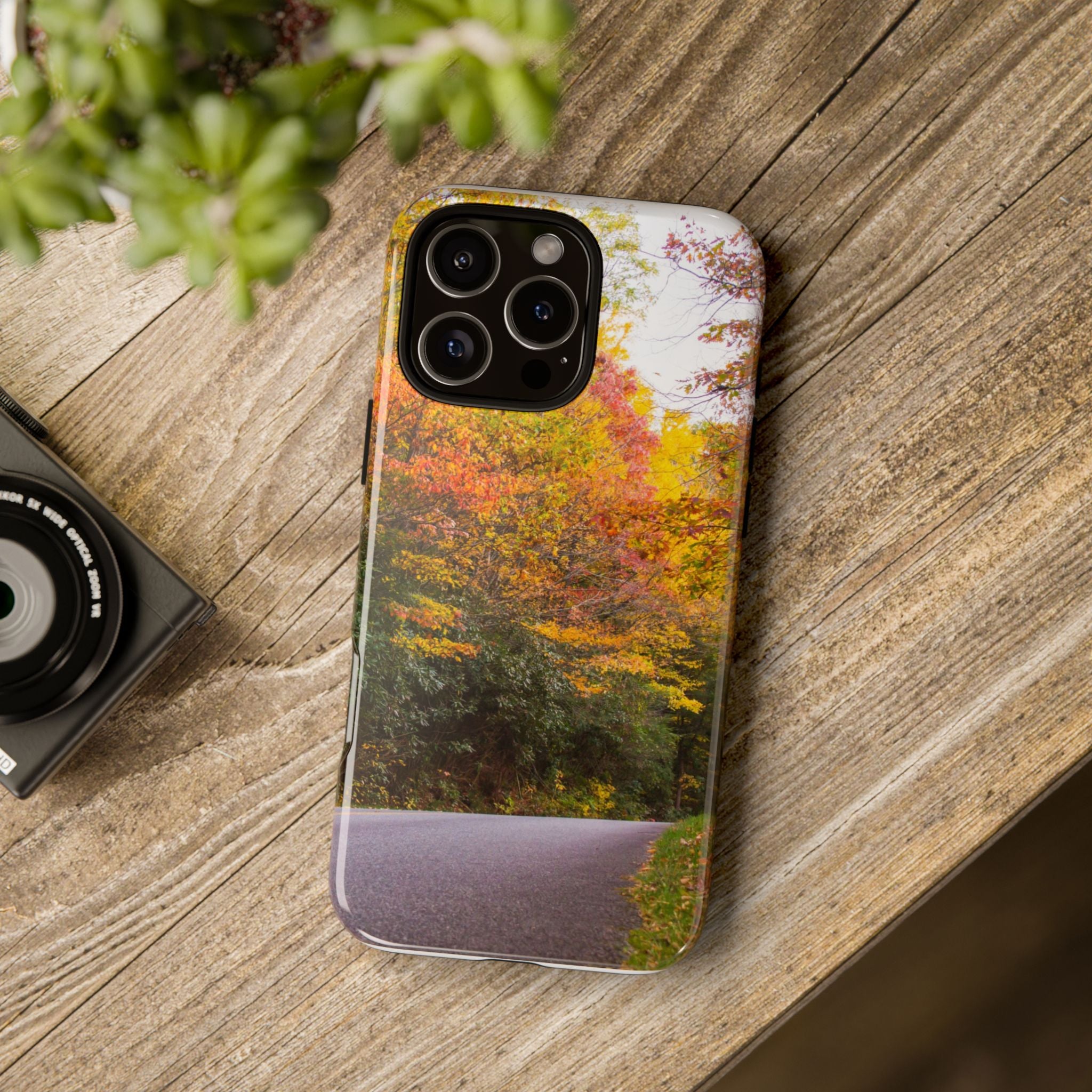 Fall Landscape Phone Case, Autumn iPhone Cover, Unique Tough Cases, Nature Lover Gift, Seasonal Phone Accessory, Eco-Friendly Design