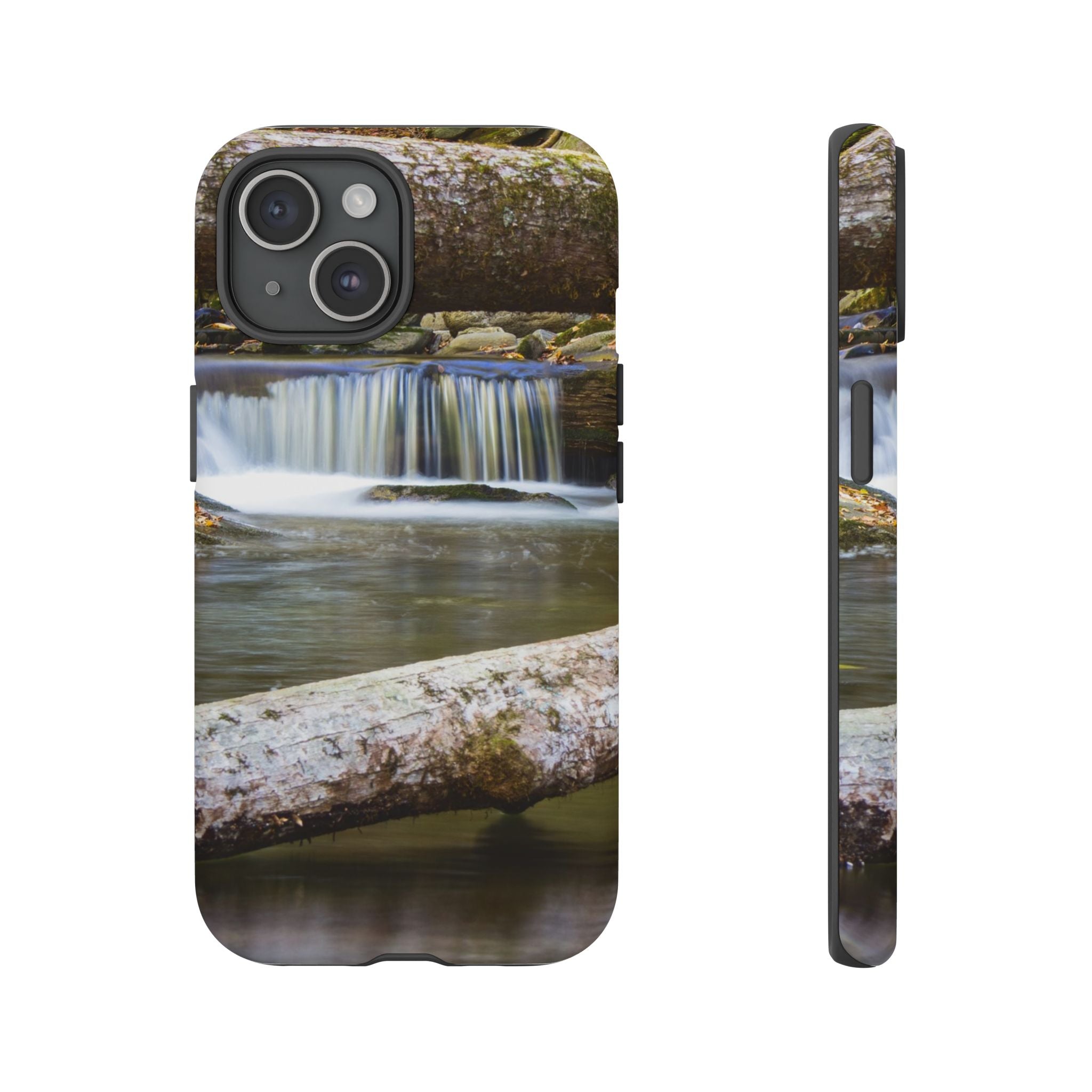 Nature-Inspired Phone Case, Tough Cases with Waterfall Design, Durable Phone Accessory, Outdoor Lover Gift, Nature Photography Case