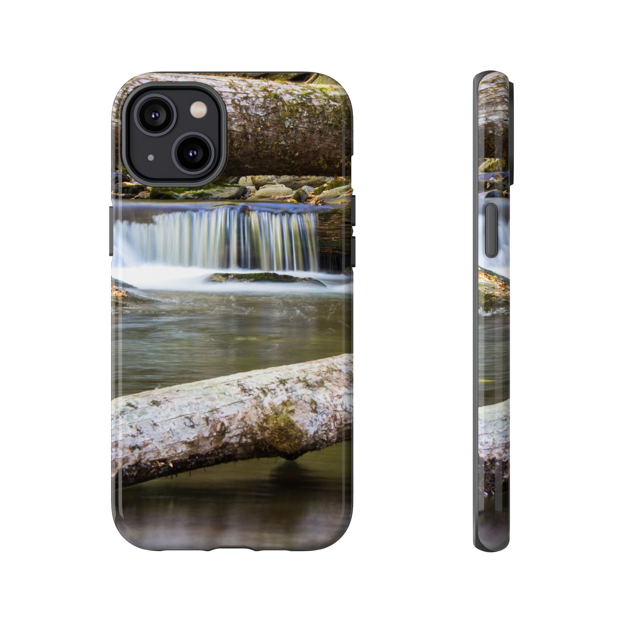 Nature-Inspired Phone Case, Tough Cases with Waterfall Design, Durable Phone Accessory, Outdoor Lover Gift, Nature Photography Case