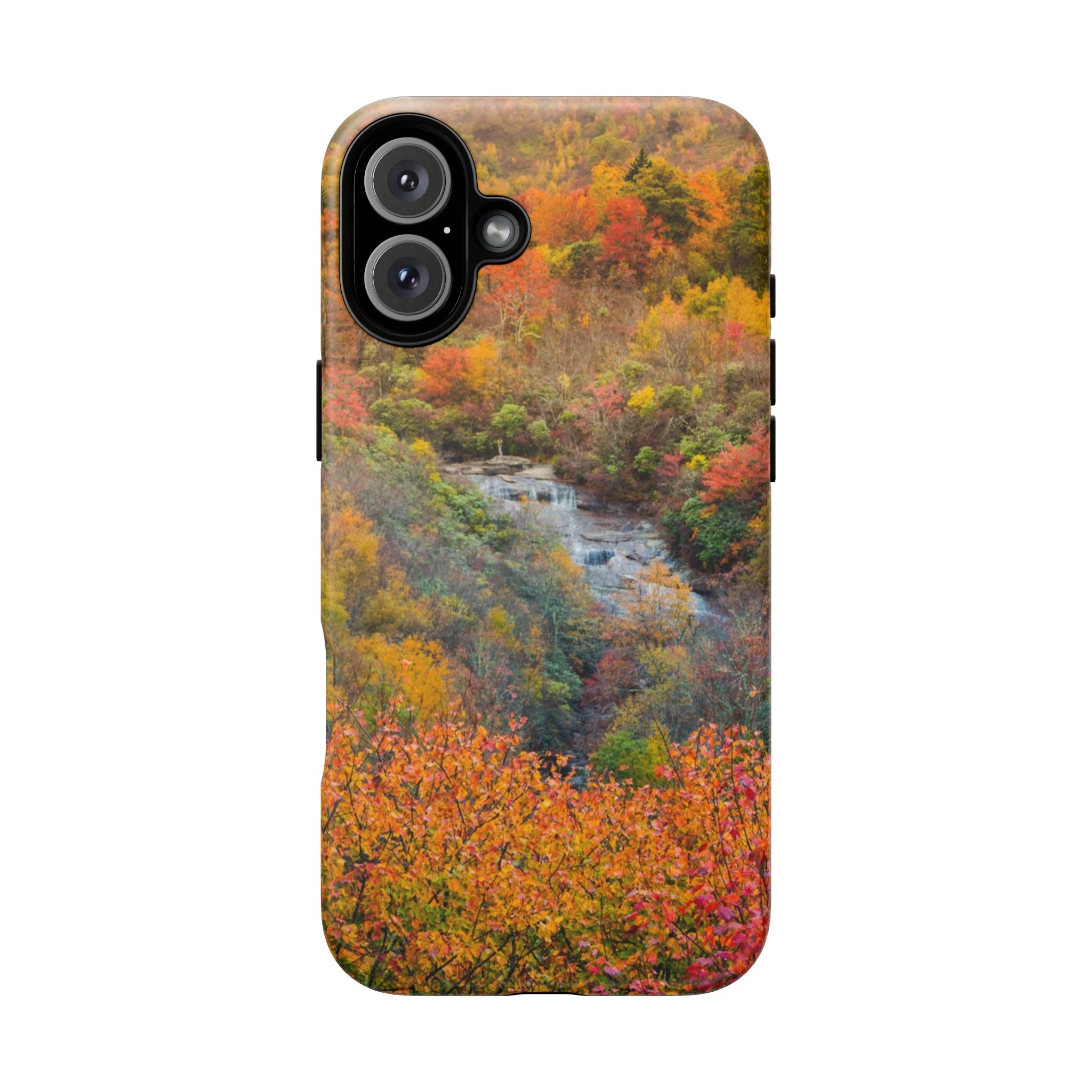 Nature-Inspired Phone Case, Tough Cases, Fall Landscape Design, Eco-Friendly, Protective Cover, Gifts for Nature Lovers