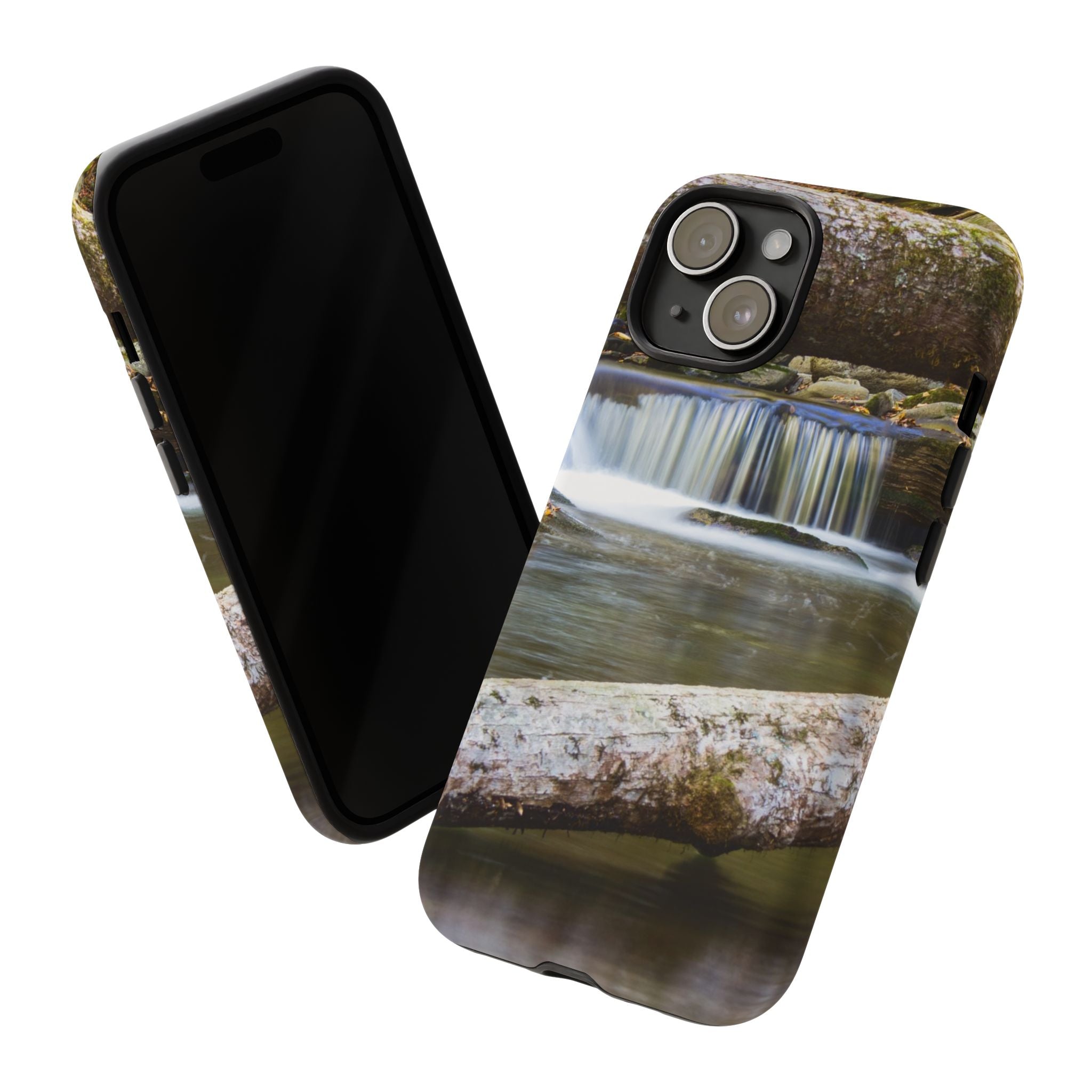Nature-Inspired Phone Case, Tough Cases with Waterfall Design, Durable Phone Accessory, Outdoor Lover Gift, Nature Photography Case
