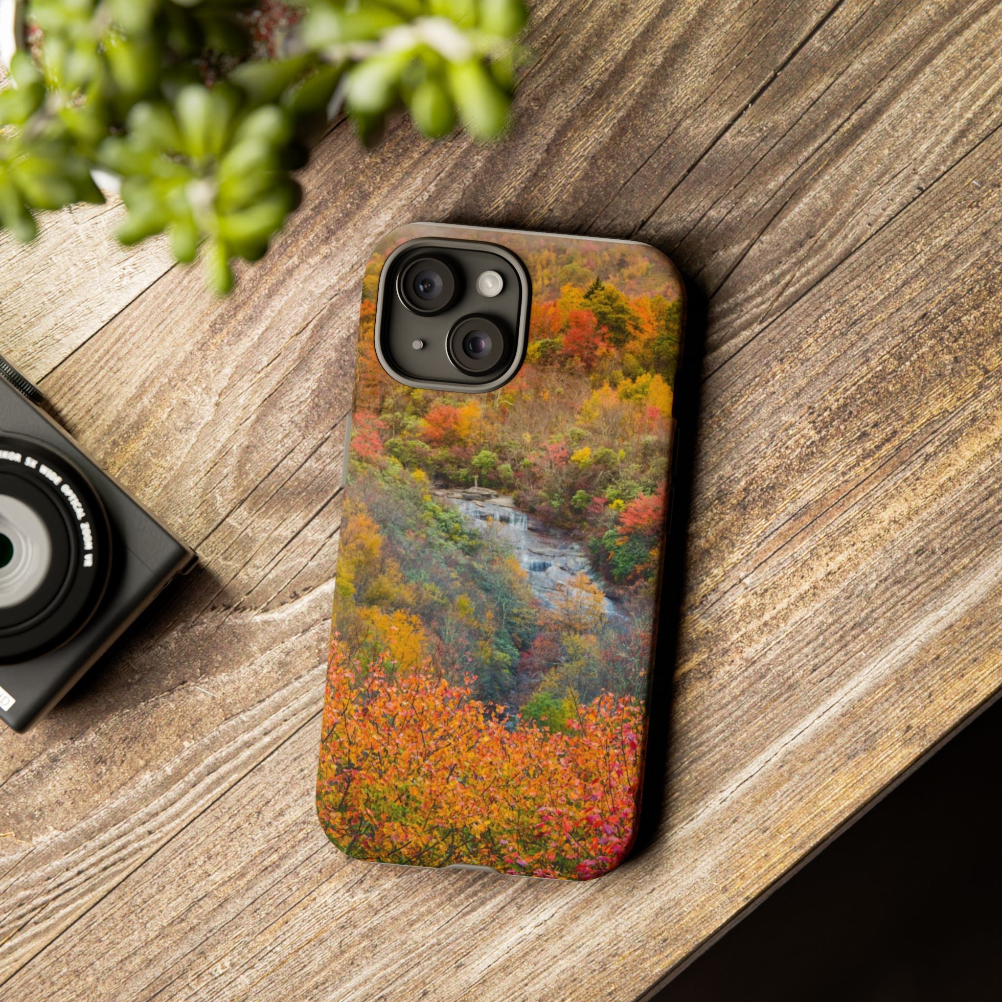 Nature-Inspired Phone Case, Tough Cases, Fall Landscape Design, Eco-Friendly, Protective Cover, Gifts for Nature Lovers