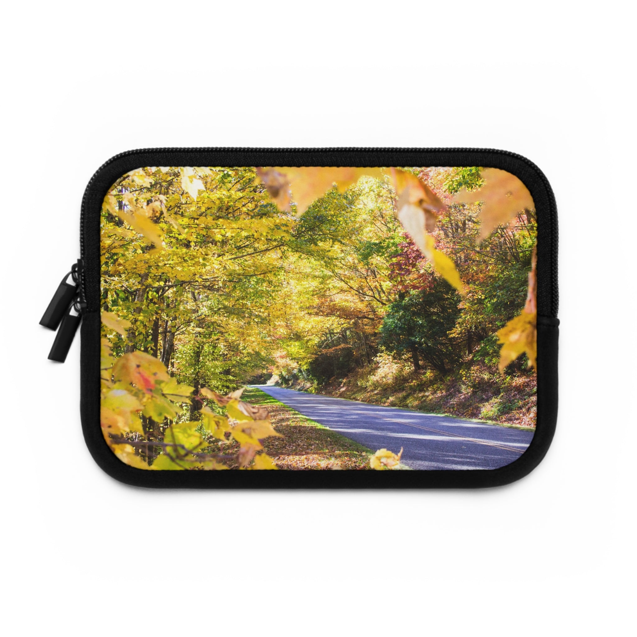 Autumn Landscape Laptop Sleeve, Fall Laptop Case, Nature Lover's Gift, Cozy Office Supplies, Seasonal Tech Accessory